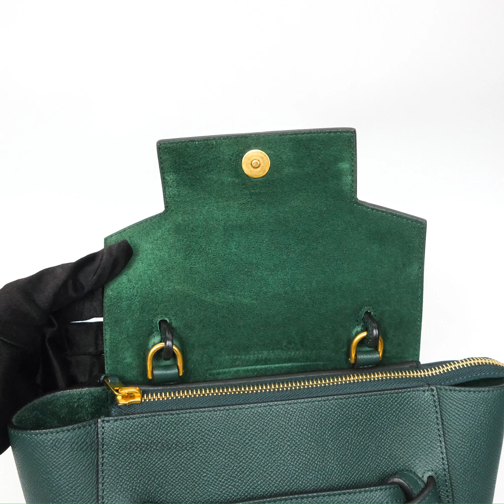 Celine Nano Belt Bag Amazone Grained Calfskin Gold Hardware