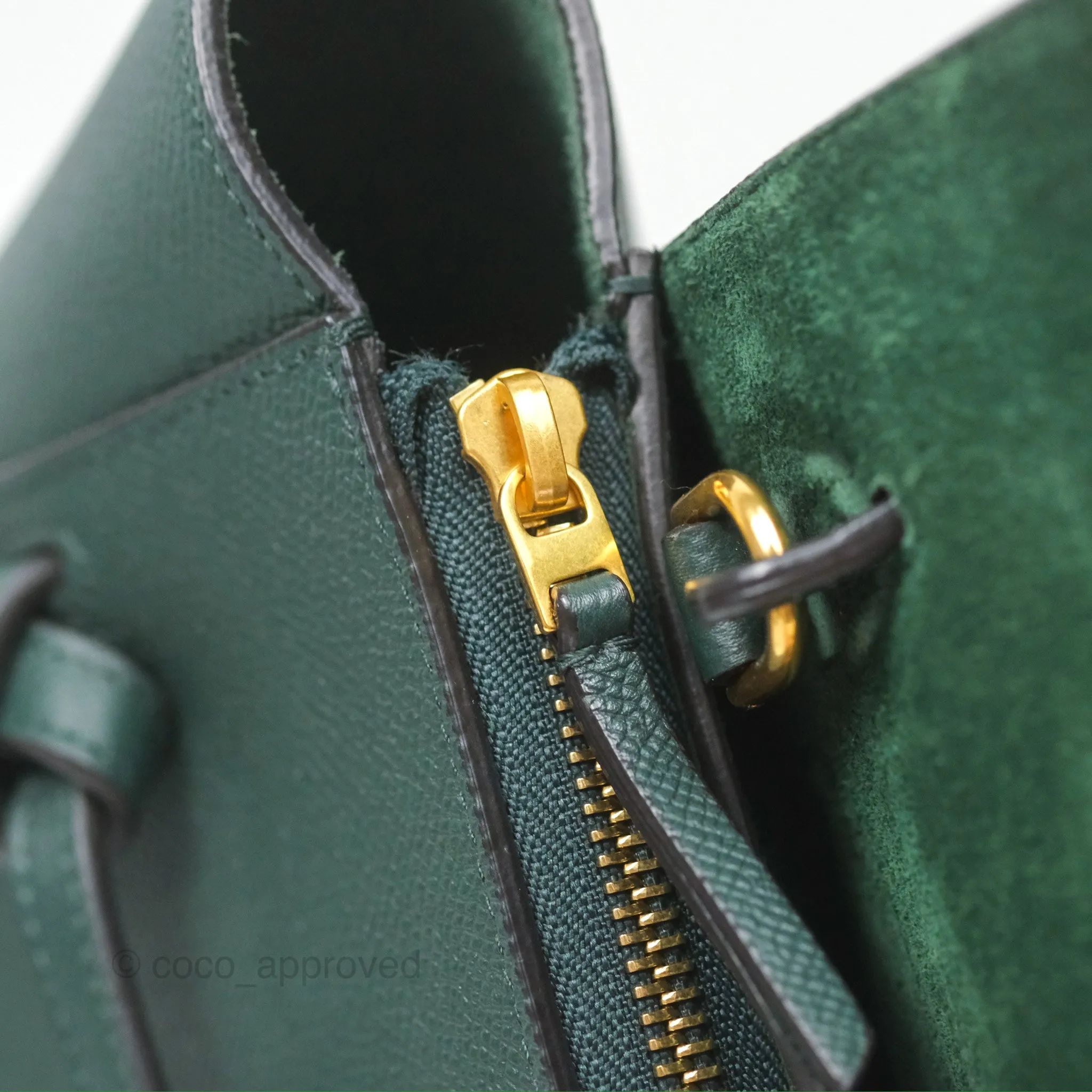 Celine Nano Belt Bag Amazone Grained Calfskin Gold Hardware
