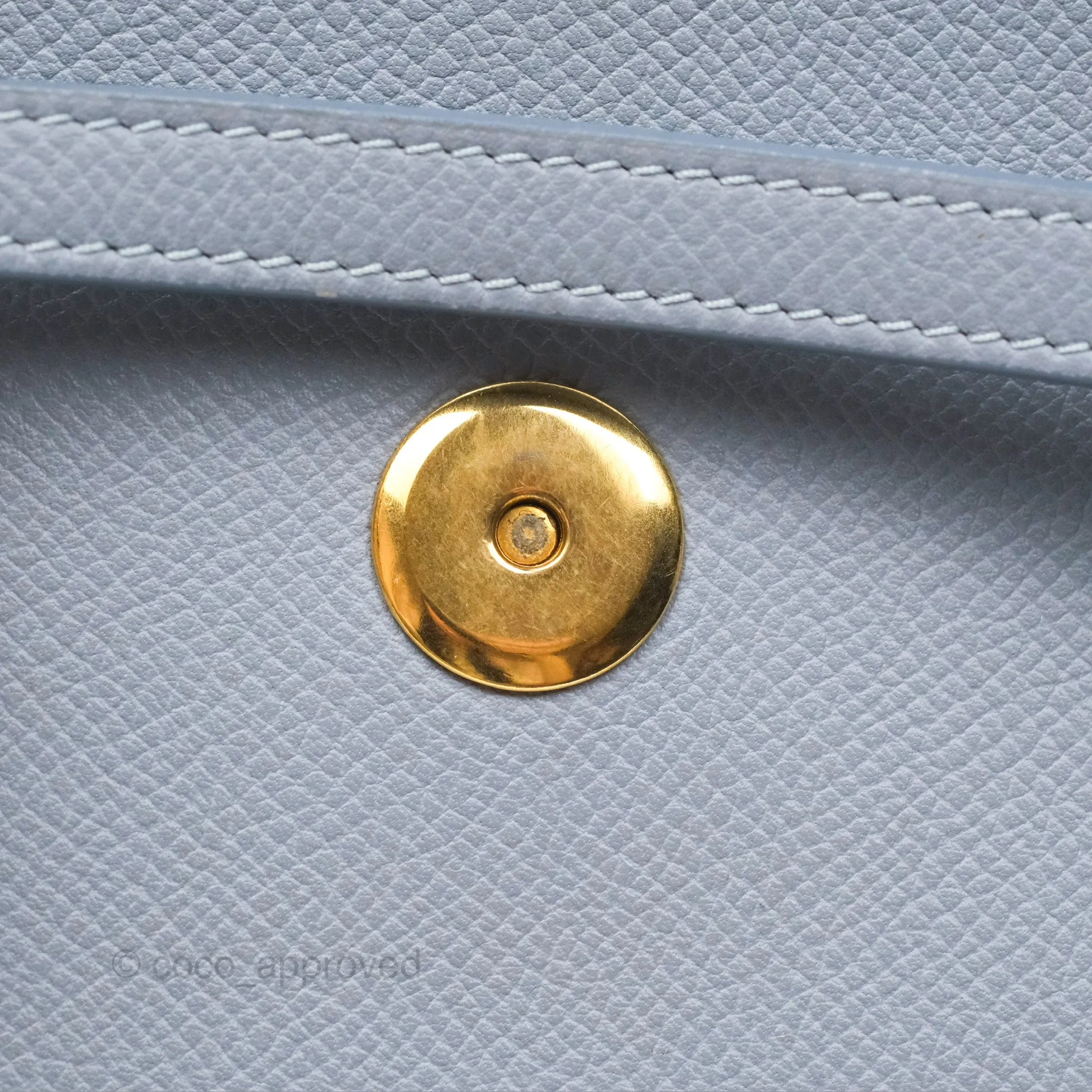 Celine Nano Belt Bag Arctic Blue Grained Calfskin Gold Hardware