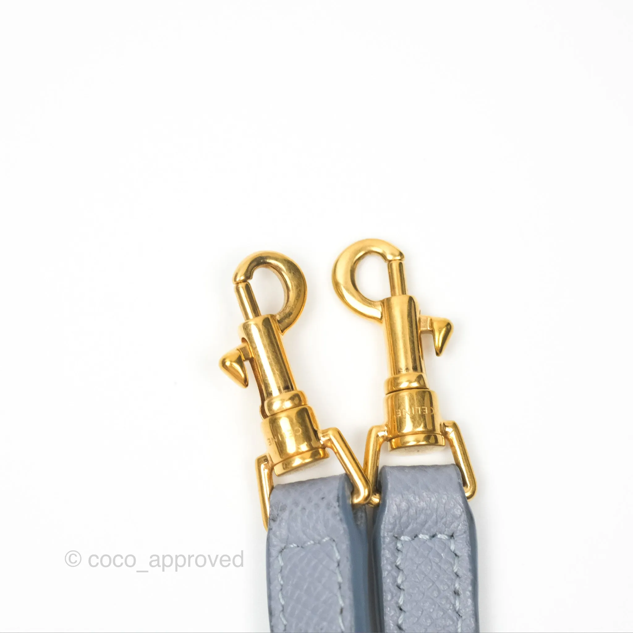 Celine Nano Belt Bag Arctic Blue Grained Calfskin Gold Hardware