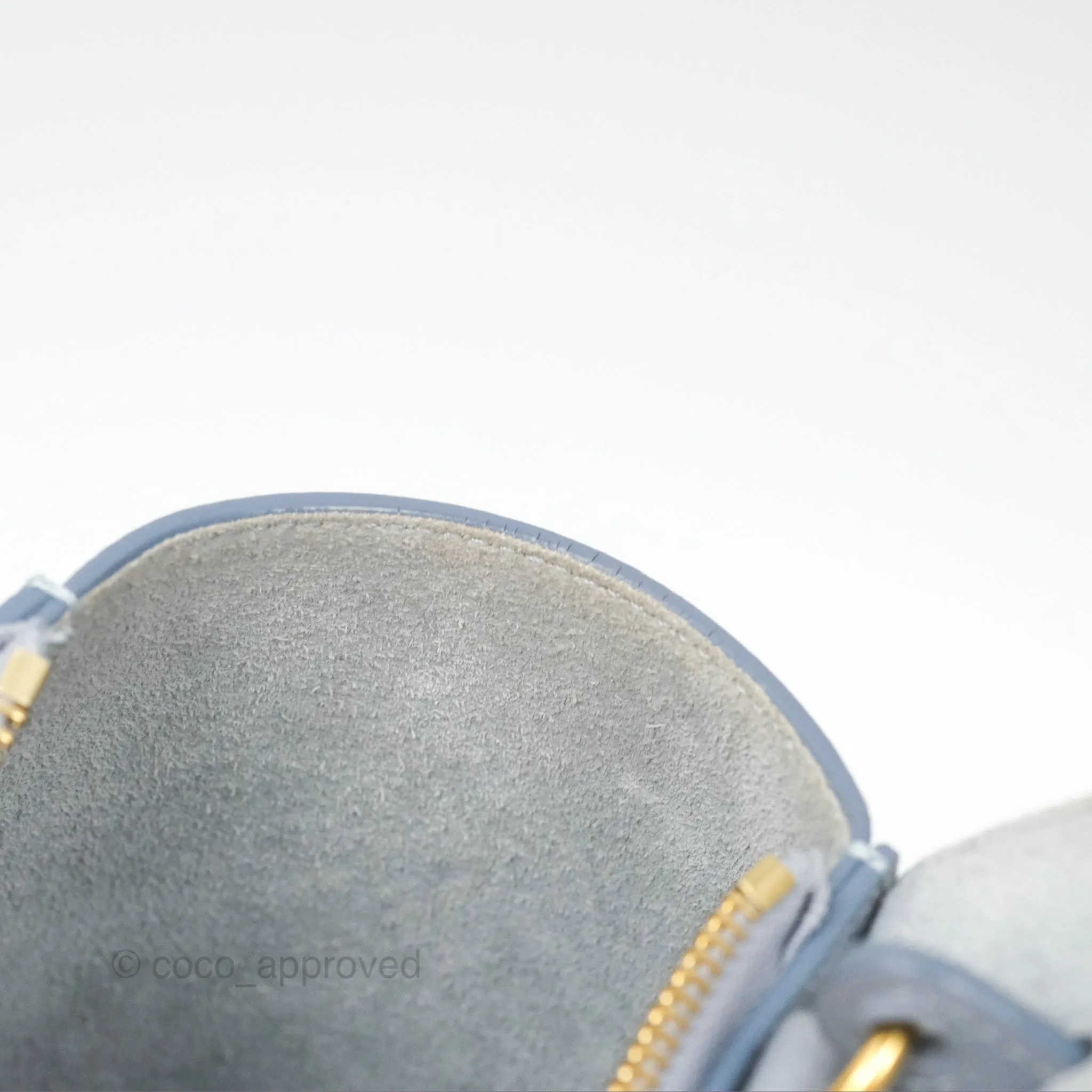 Celine Nano Belt Bag Arctic Blue Grained Calfskin Gold Hardware