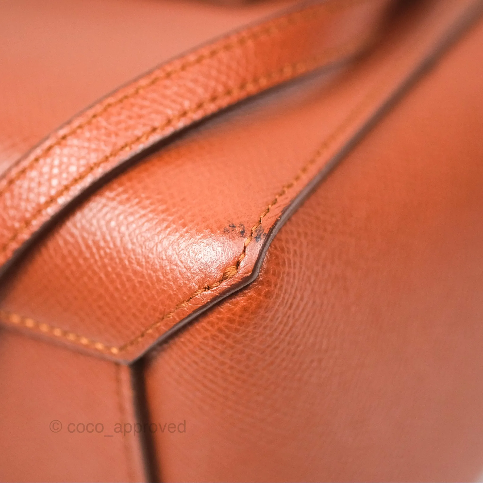 Celine Nano Belt Bag Caramel Grained Calfskin Gold Hardware