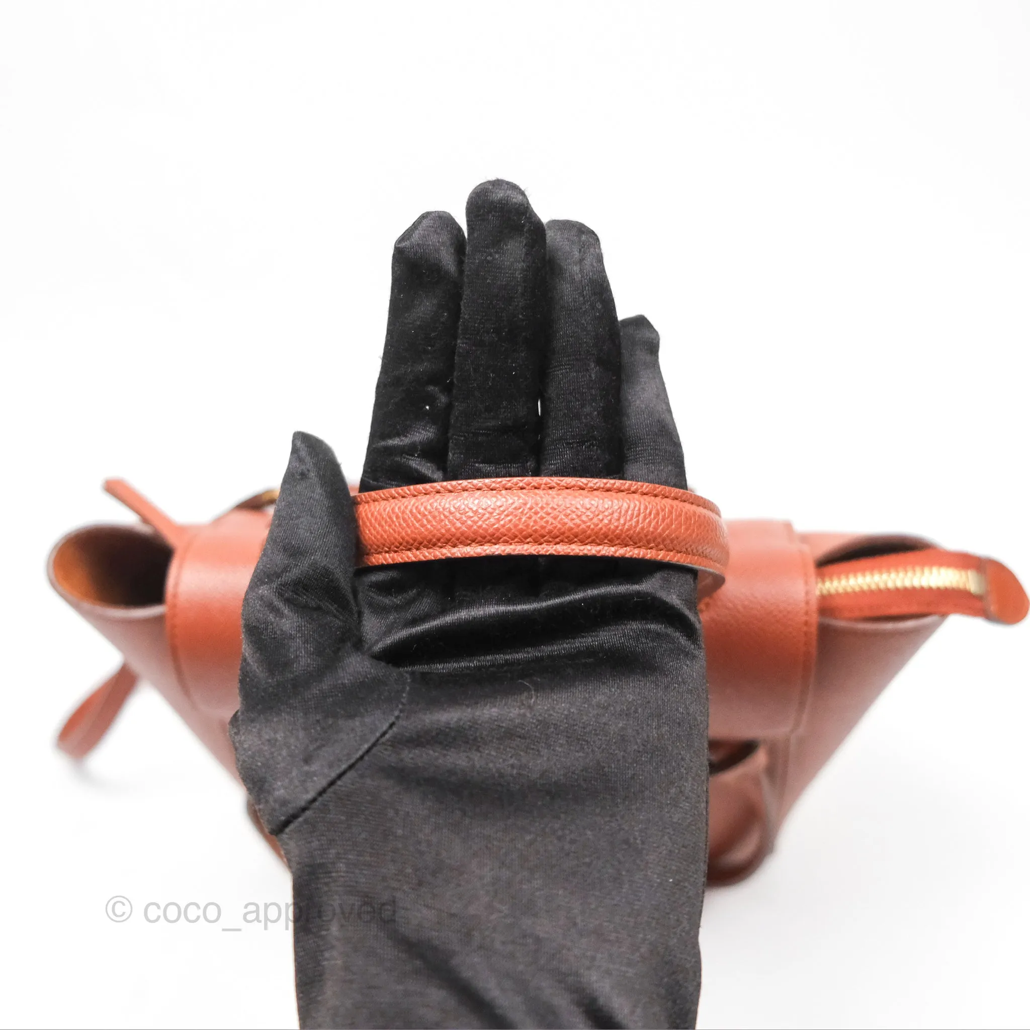 Celine Nano Belt Bag Caramel Grained Calfskin Gold Hardware