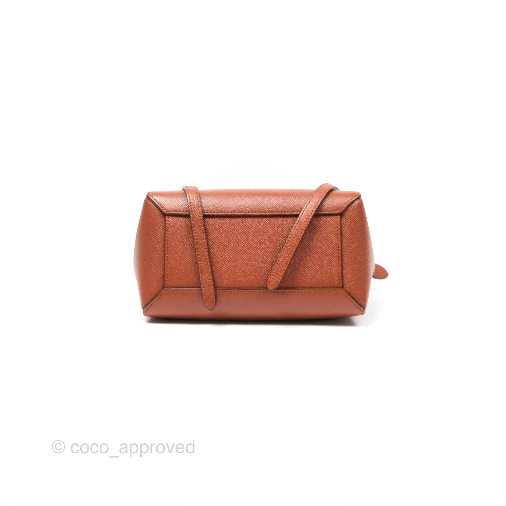 Celine Nano Belt Bag Caramel Grained Calfskin Gold Hardware