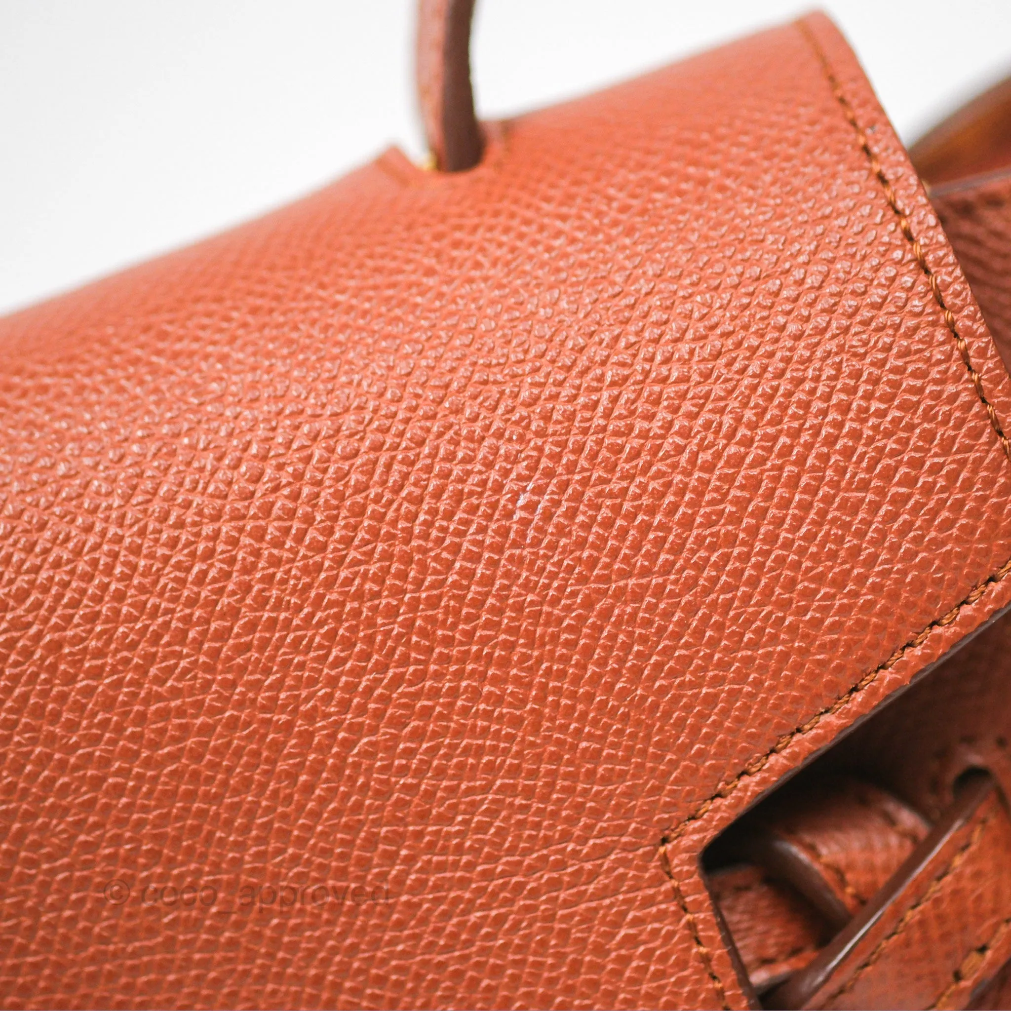 Celine Nano Belt Bag Caramel Grained Calfskin Gold Hardware