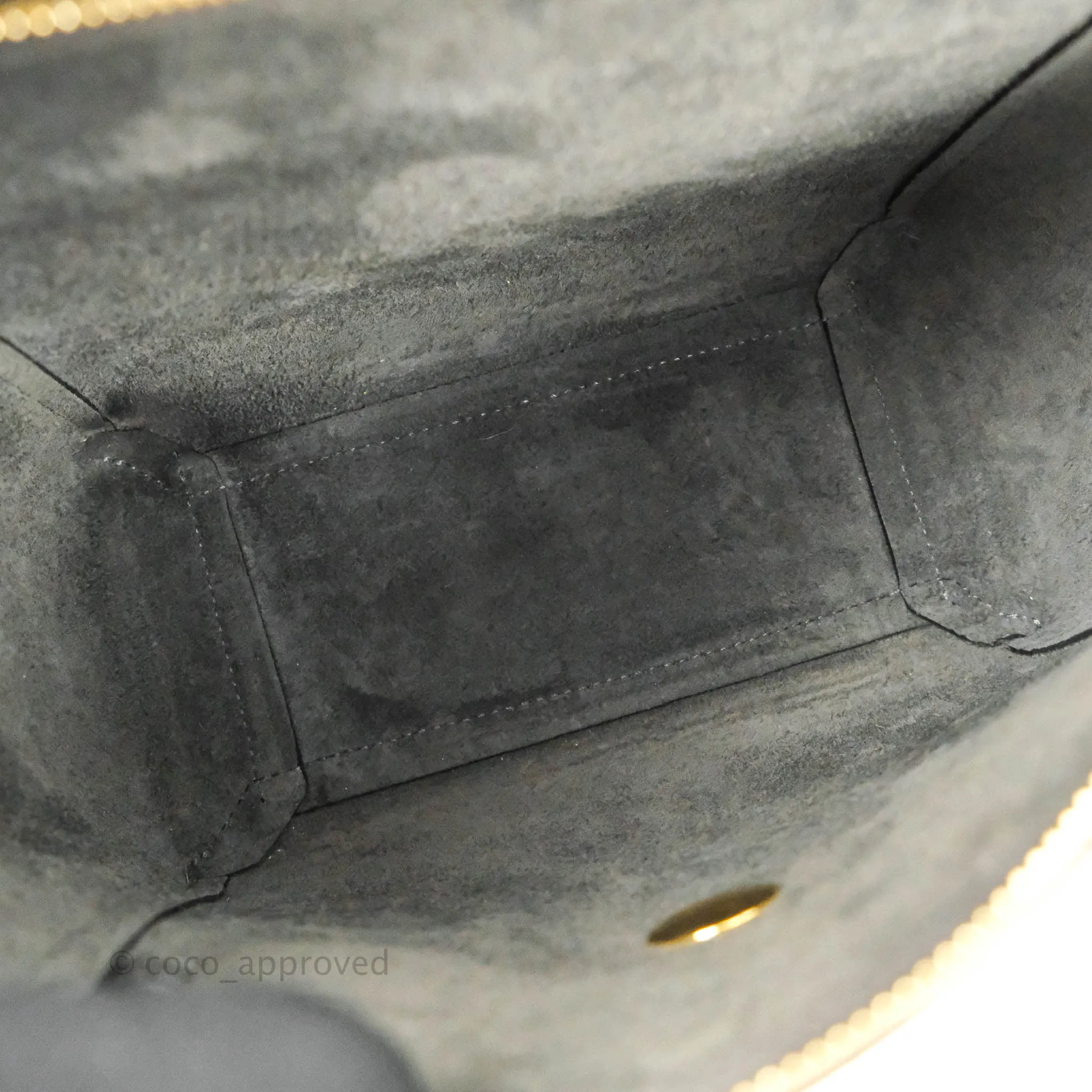 Celine Nano Belt Bag Grey Grained Calfskin Gold Hardware