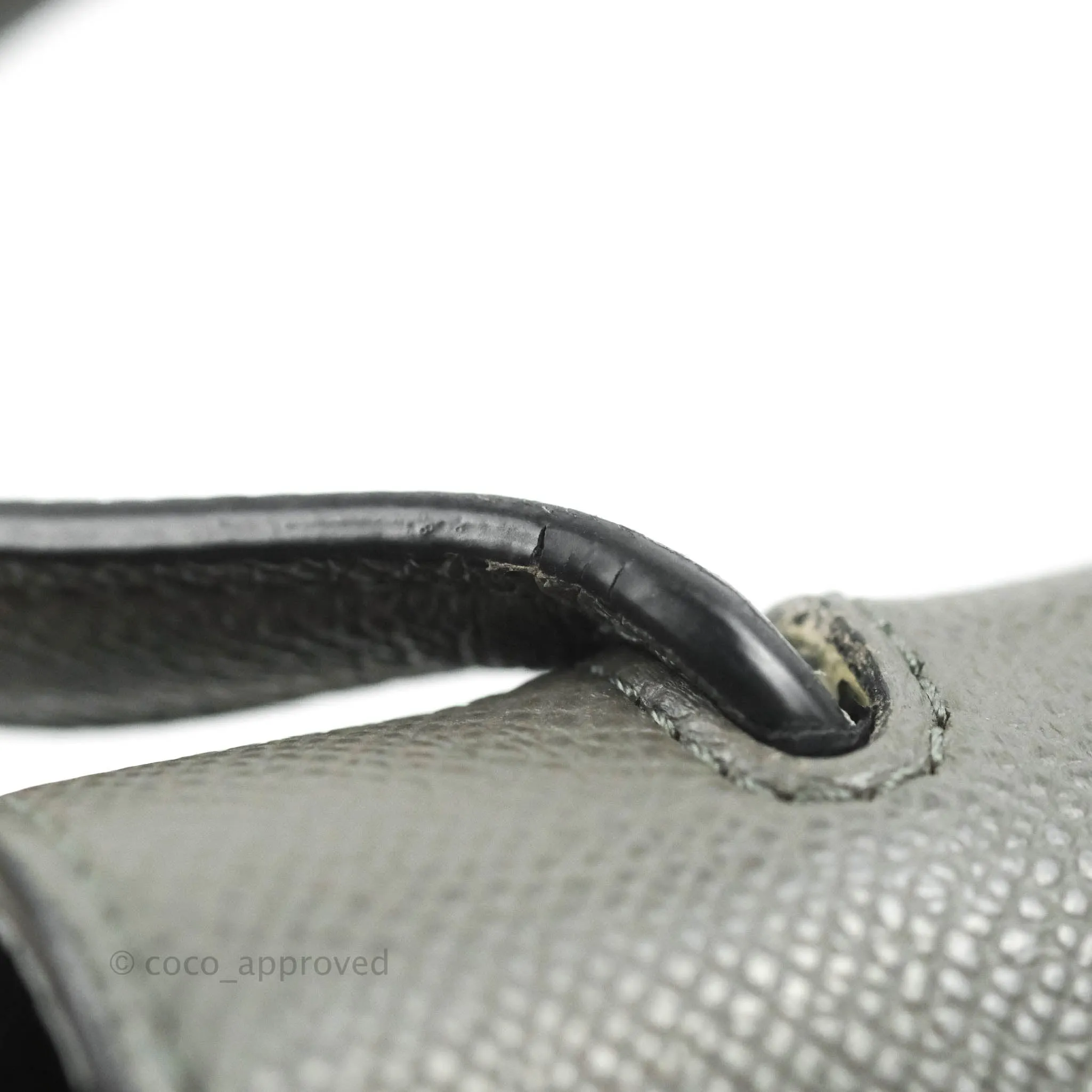 Celine Nano Belt Bag Grey Grained Calfskin Gold Hardware