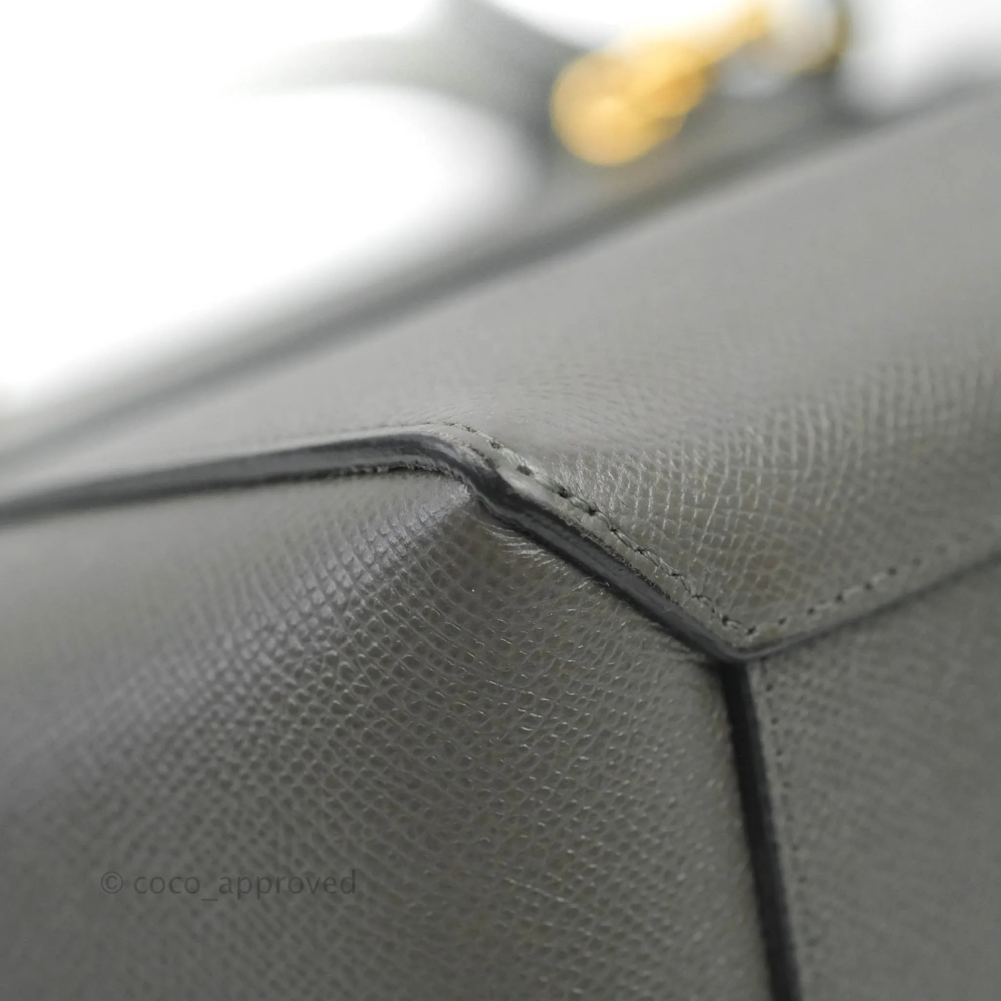 Celine Nano Belt Bag Grey Grained Calfskin Gold Hardware
