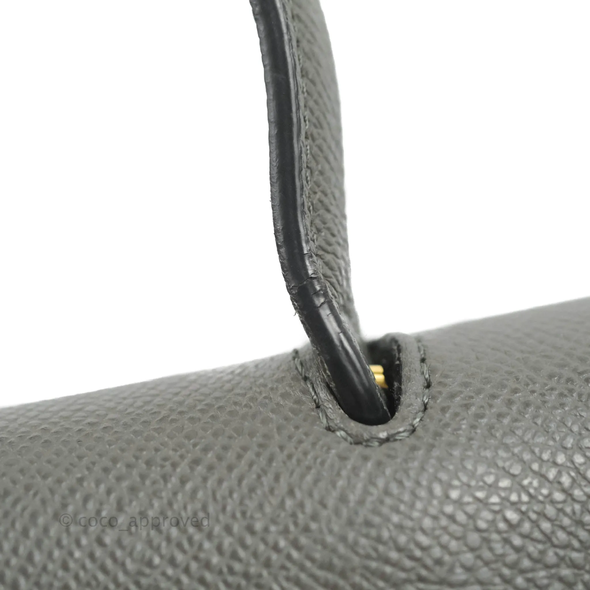 Celine Nano Belt Bag Grey Grained Calfskin Gold Hardware