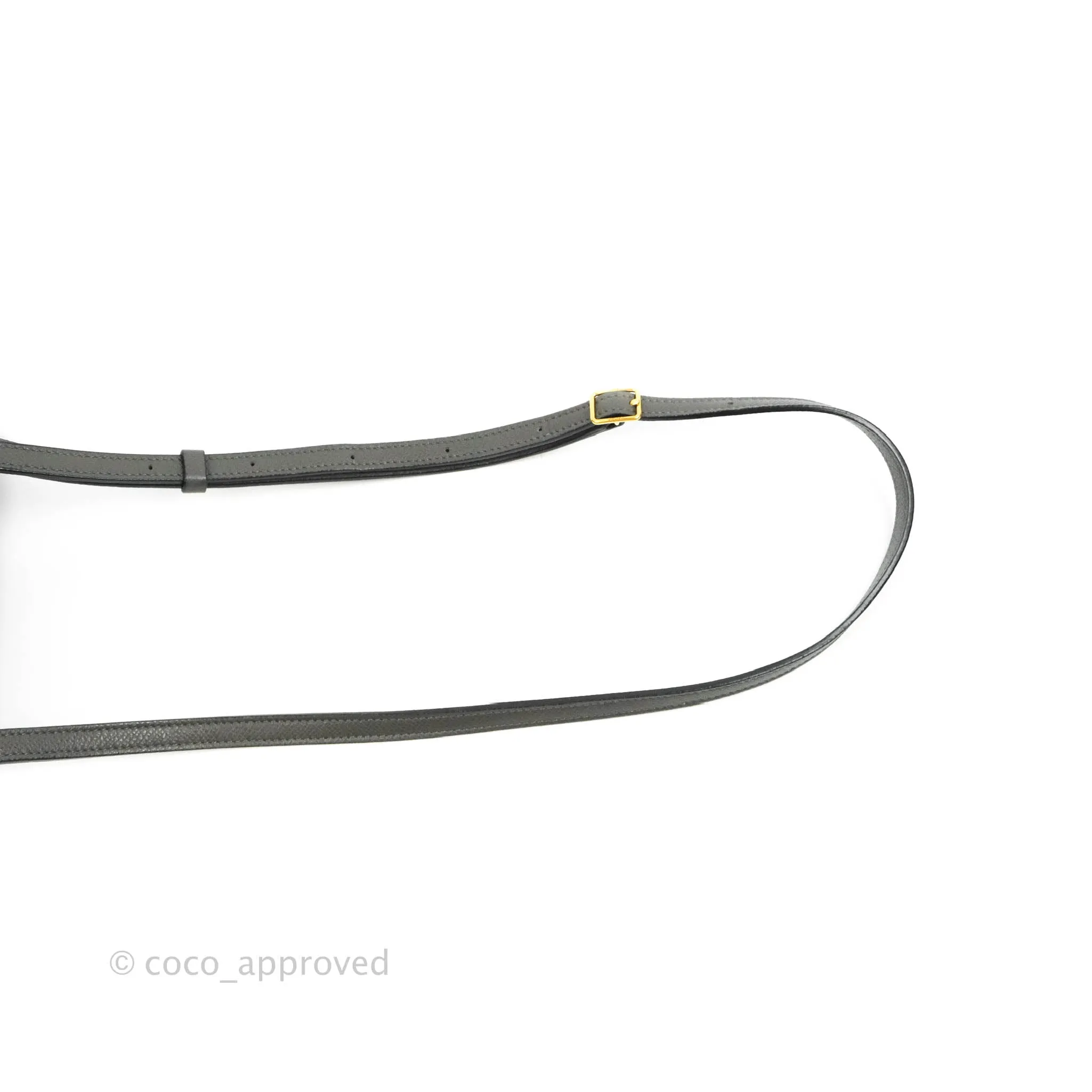 Celine Nano Belt Bag Grey Grained Calfskin Gold Hardware