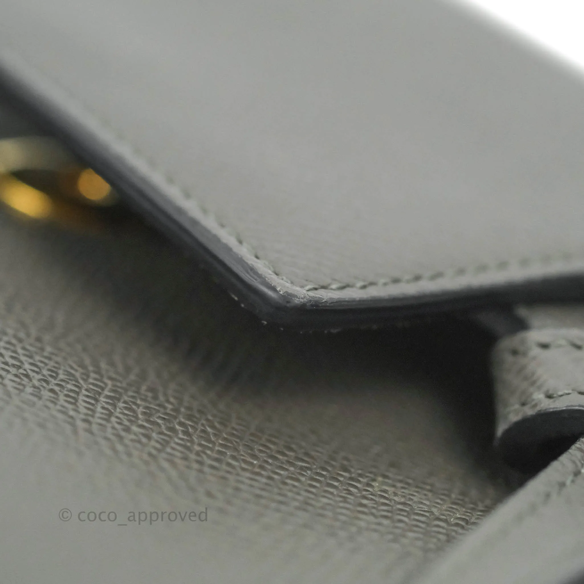 Celine Nano Belt Bag Grey Grained Calfskin Gold Hardware