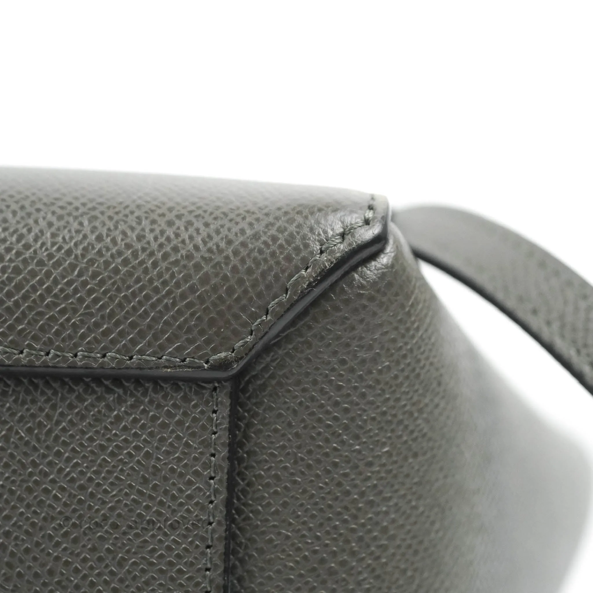 Celine Nano Belt Bag Grey Grained Calfskin Gold Hardware