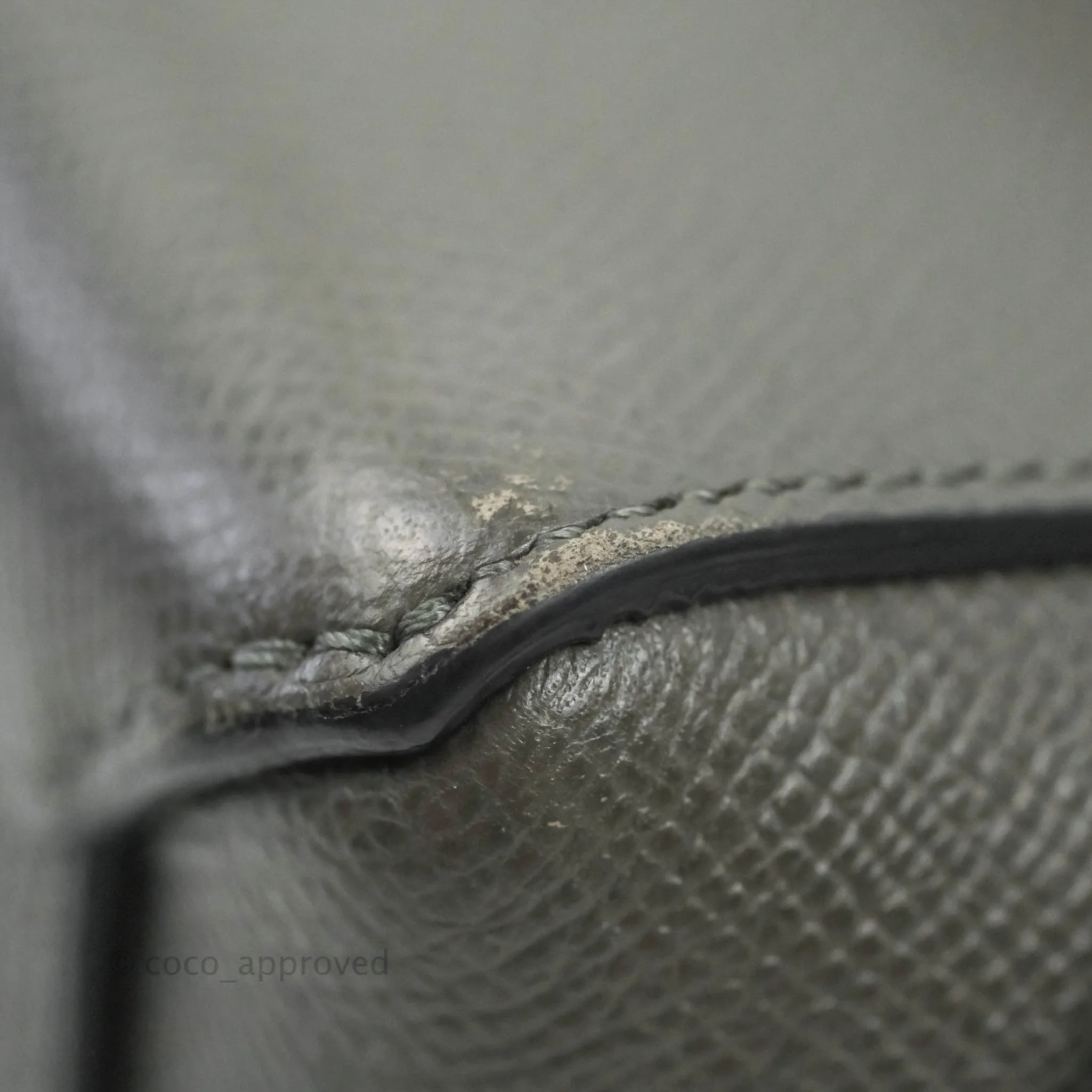Celine Nano Belt Bag Grey Grained Calfskin Gold Hardware