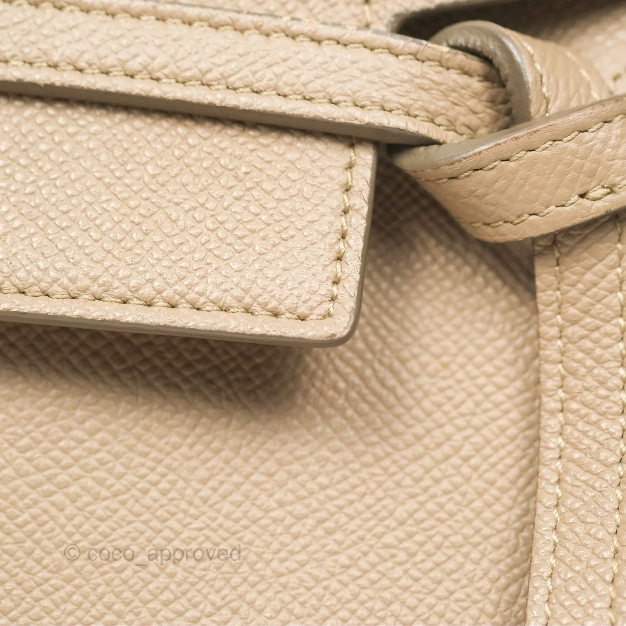Celine Nano Belt Bag Light Taupe Grained Calfskin Gold Hardware