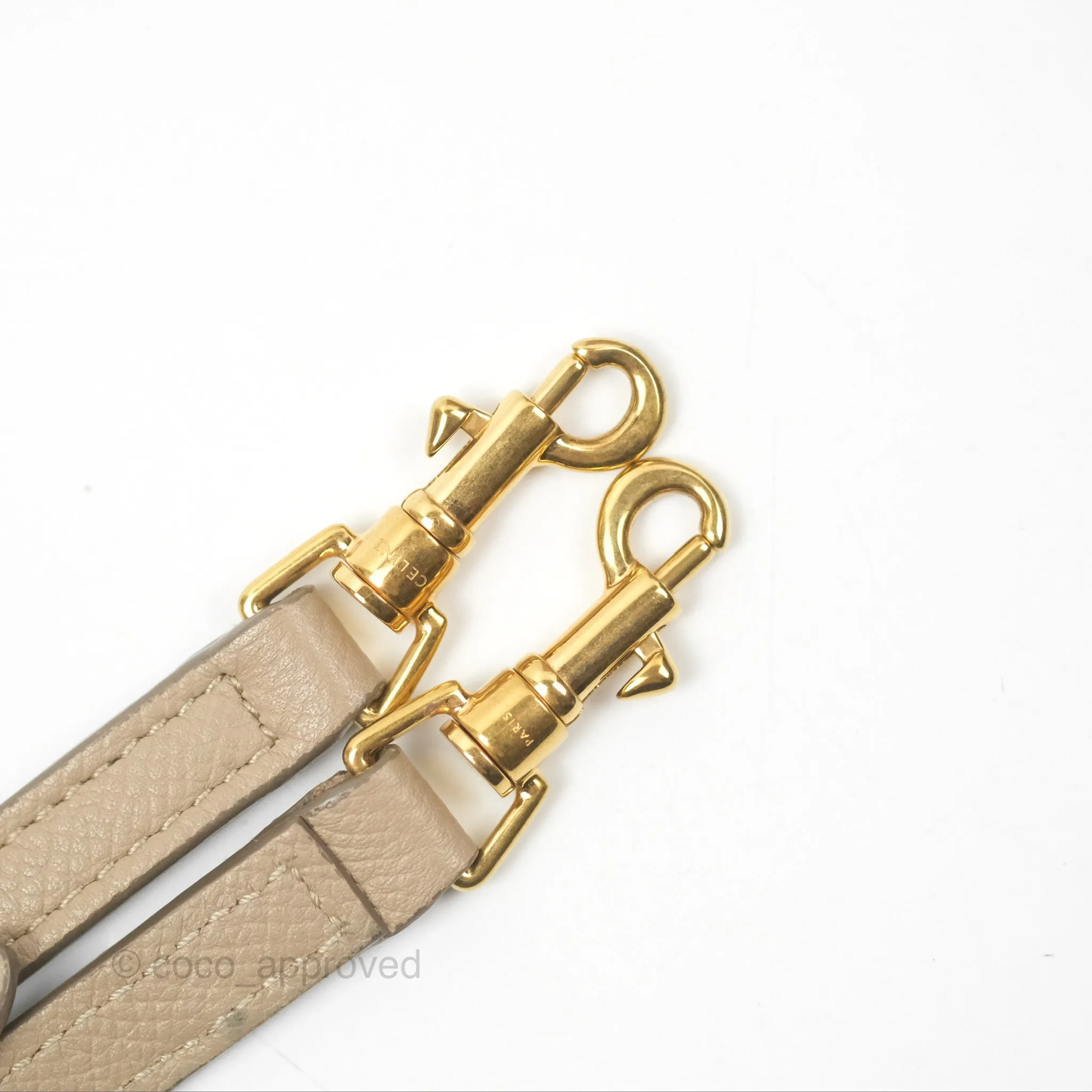 Celine Nano Belt Bag Light Taupe Grained Calfskin Gold Hardware
