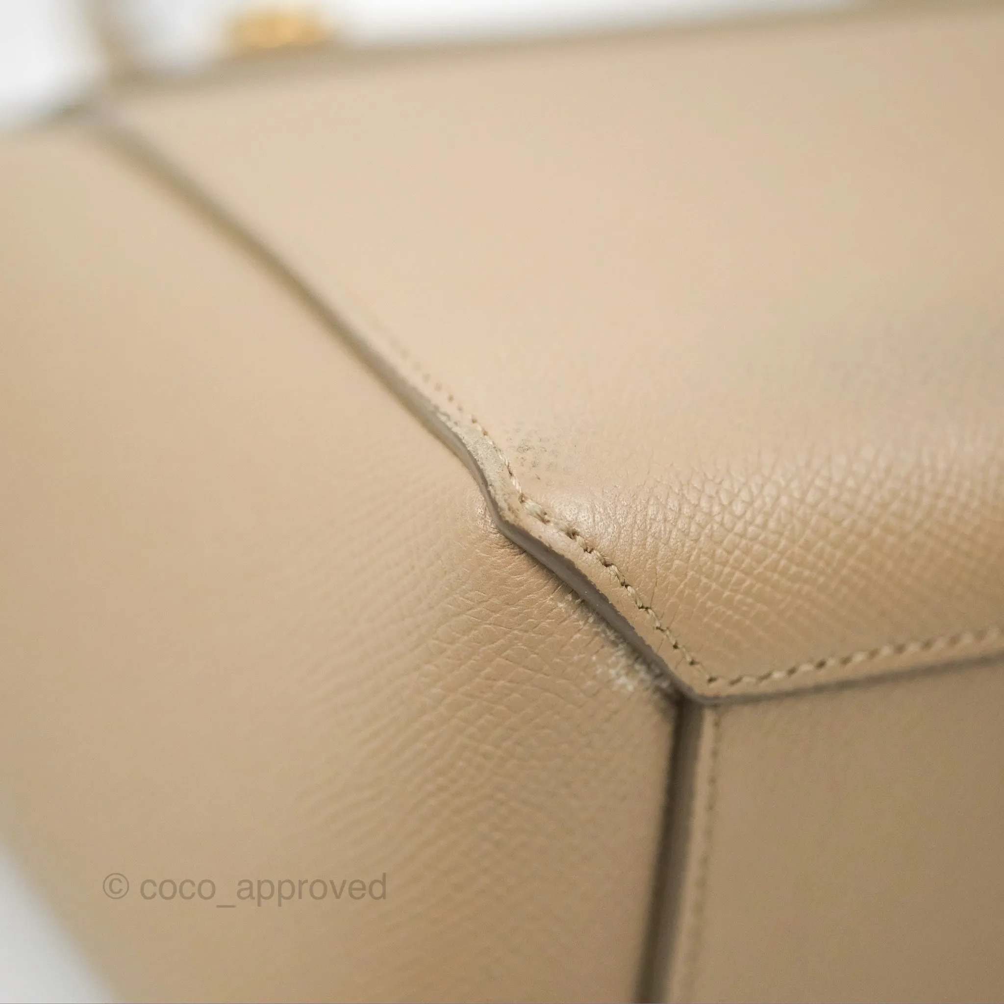 Celine Nano Belt Bag Light Taupe Grained Calfskin Gold Hardware