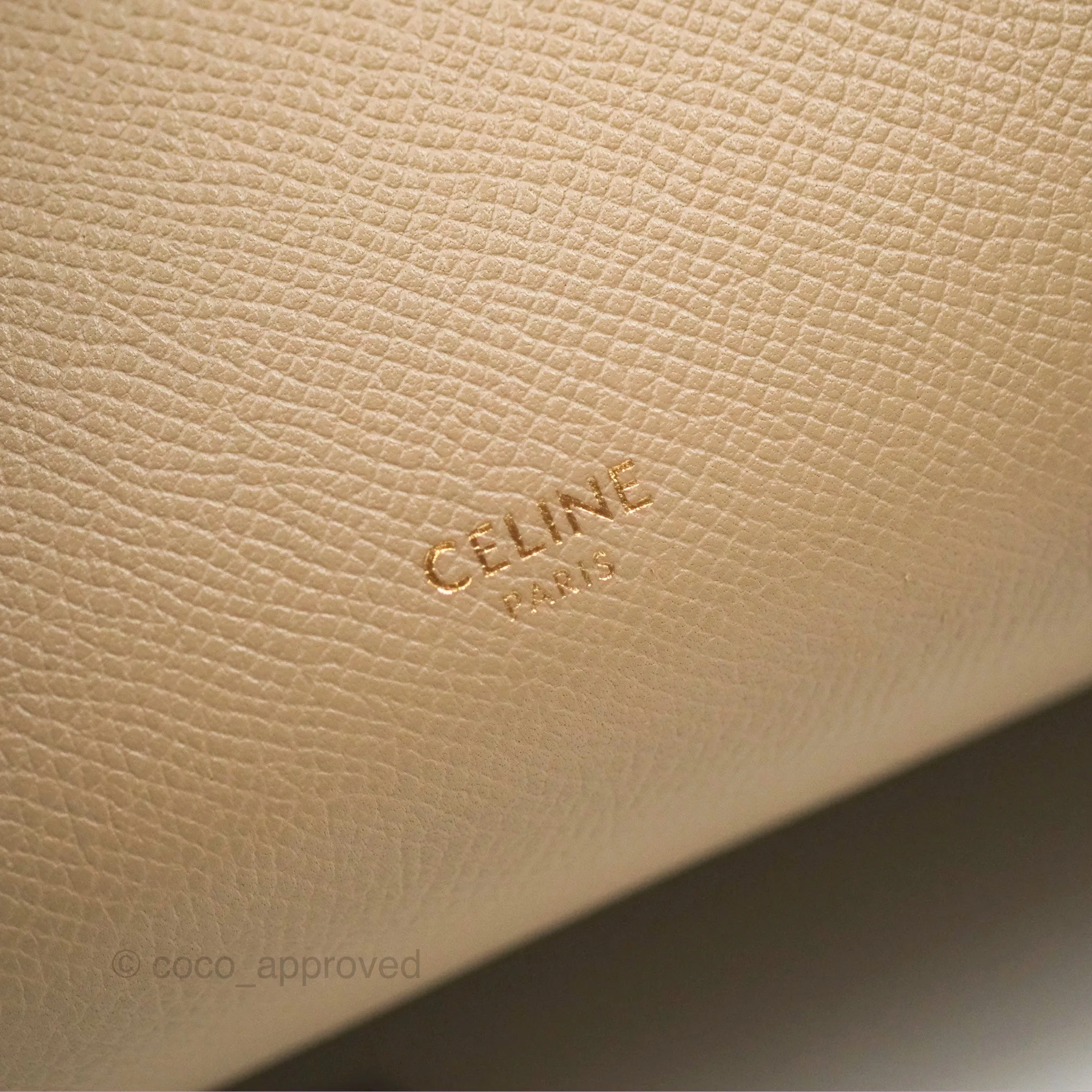 Celine Nano Belt Bag Light Taupe Grained Calfskin Gold Hardware