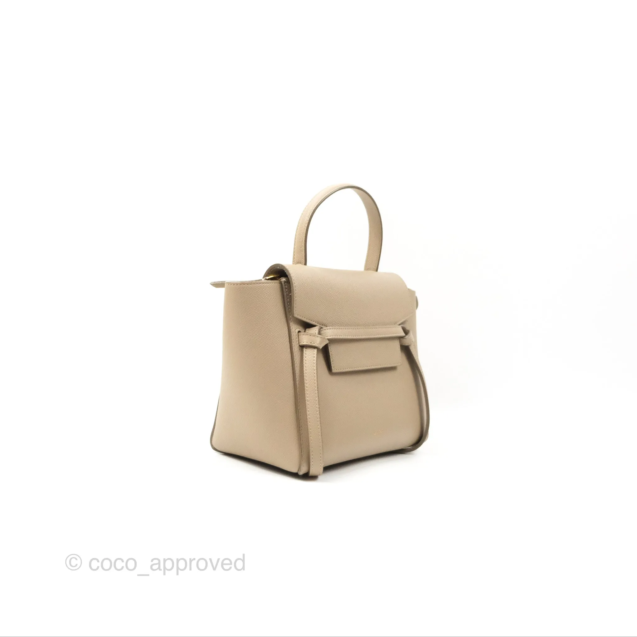 Celine Nano Belt Bag Light Taupe Grained Calfskin Gold Hardware