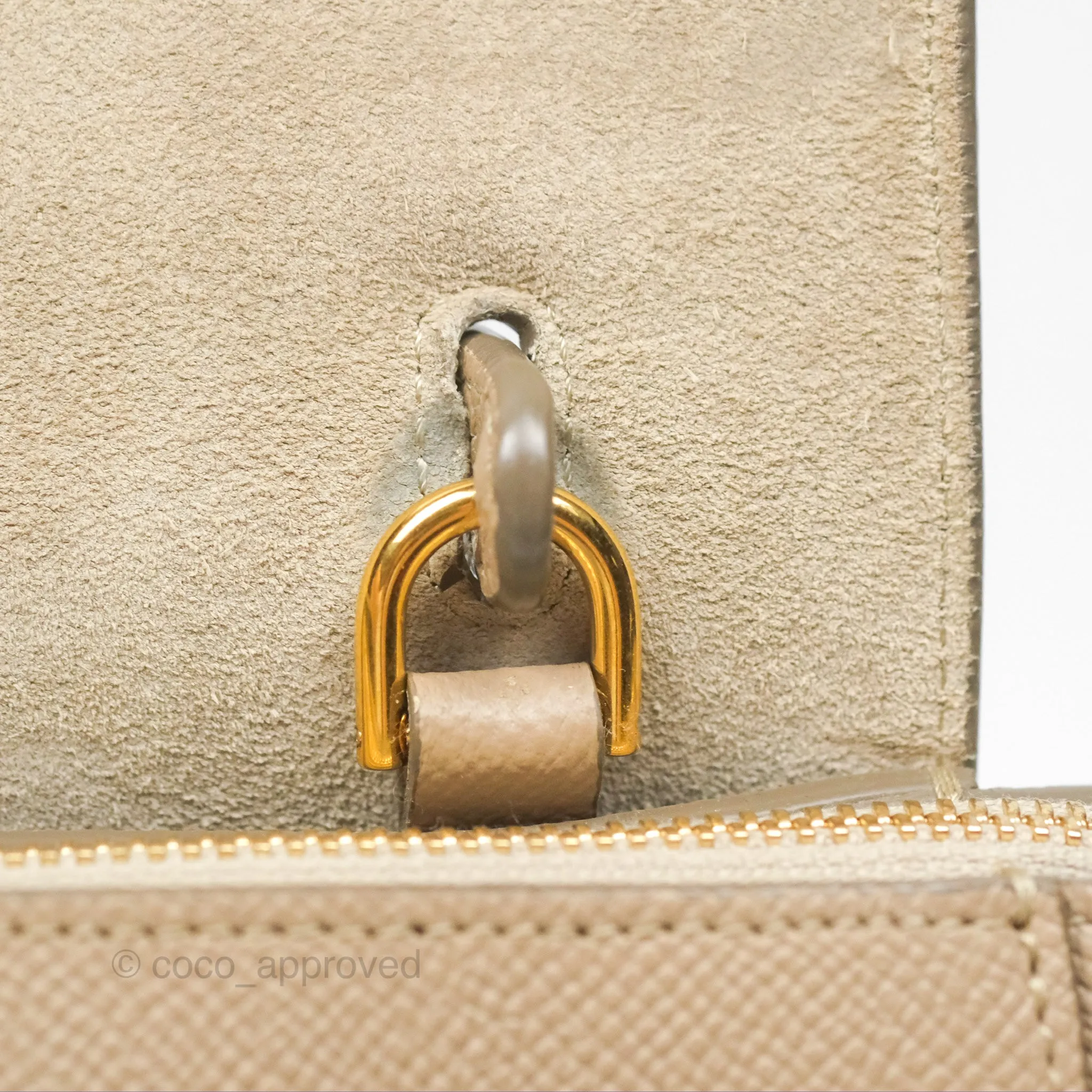 Celine Nano Belt Bag Light Taupe Grained Calfskin Gold Hardware