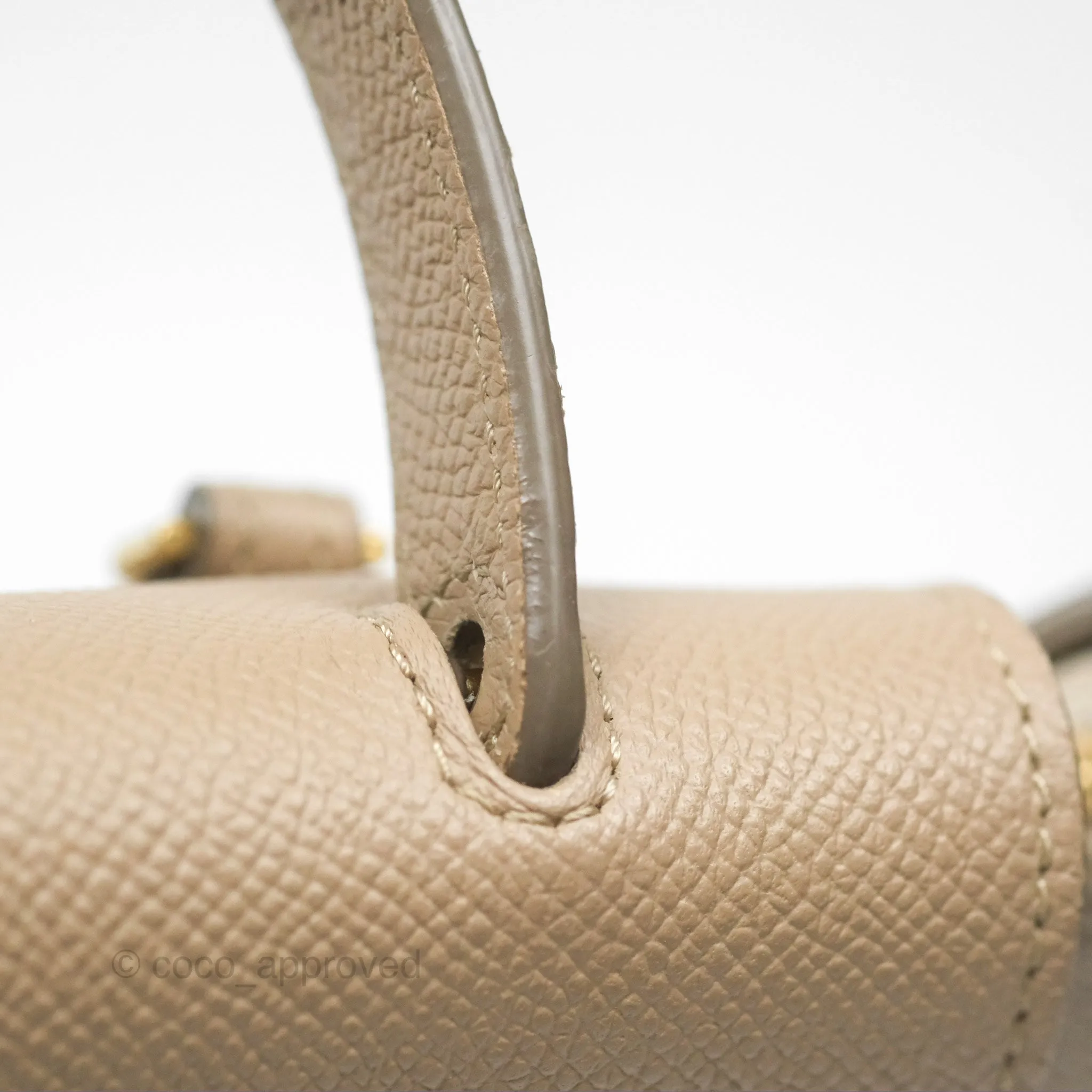 Celine Nano Belt Bag Light Taupe Grained Calfskin Gold Hardware
