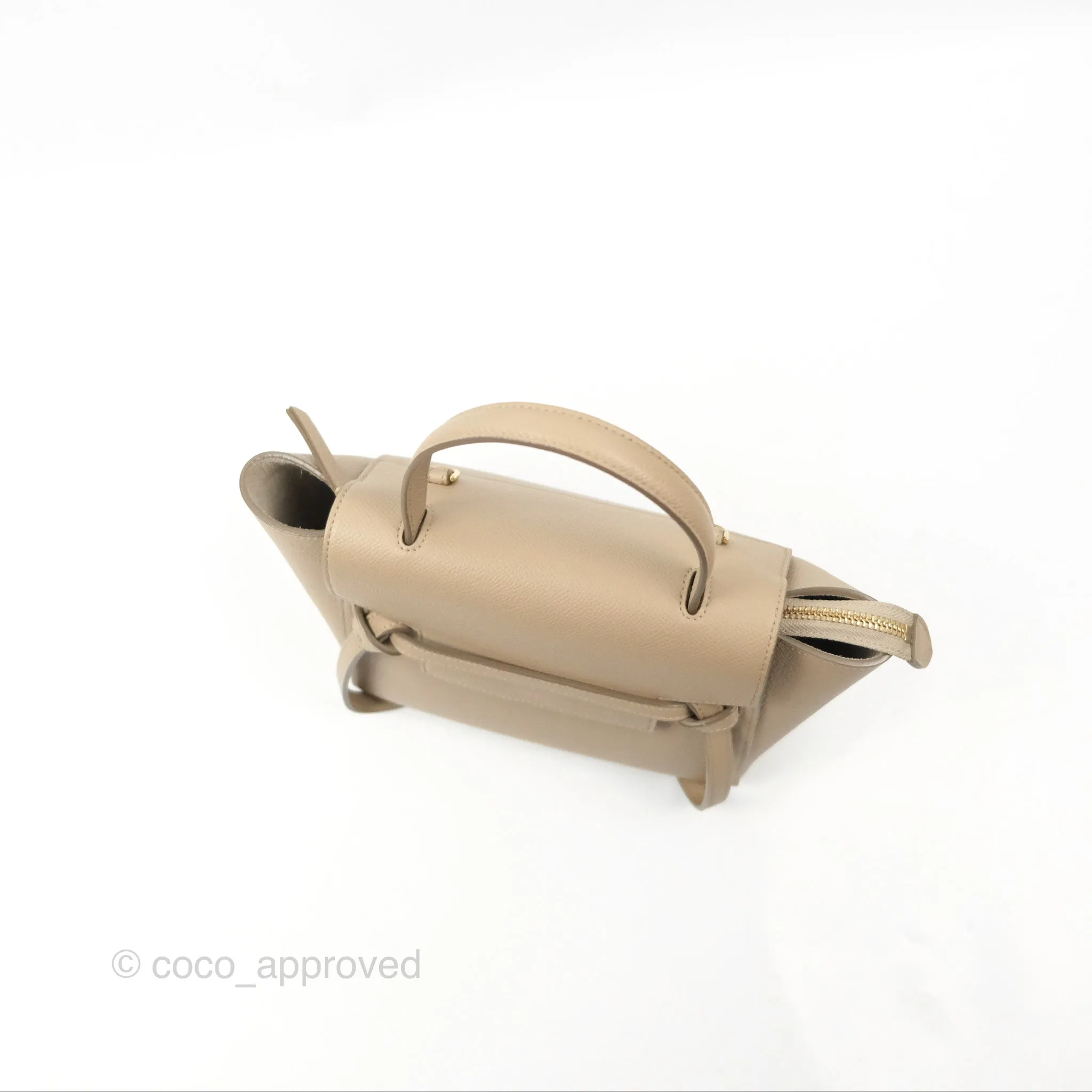 Celine Nano Belt Bag Light Taupe Grained Calfskin Gold Hardware