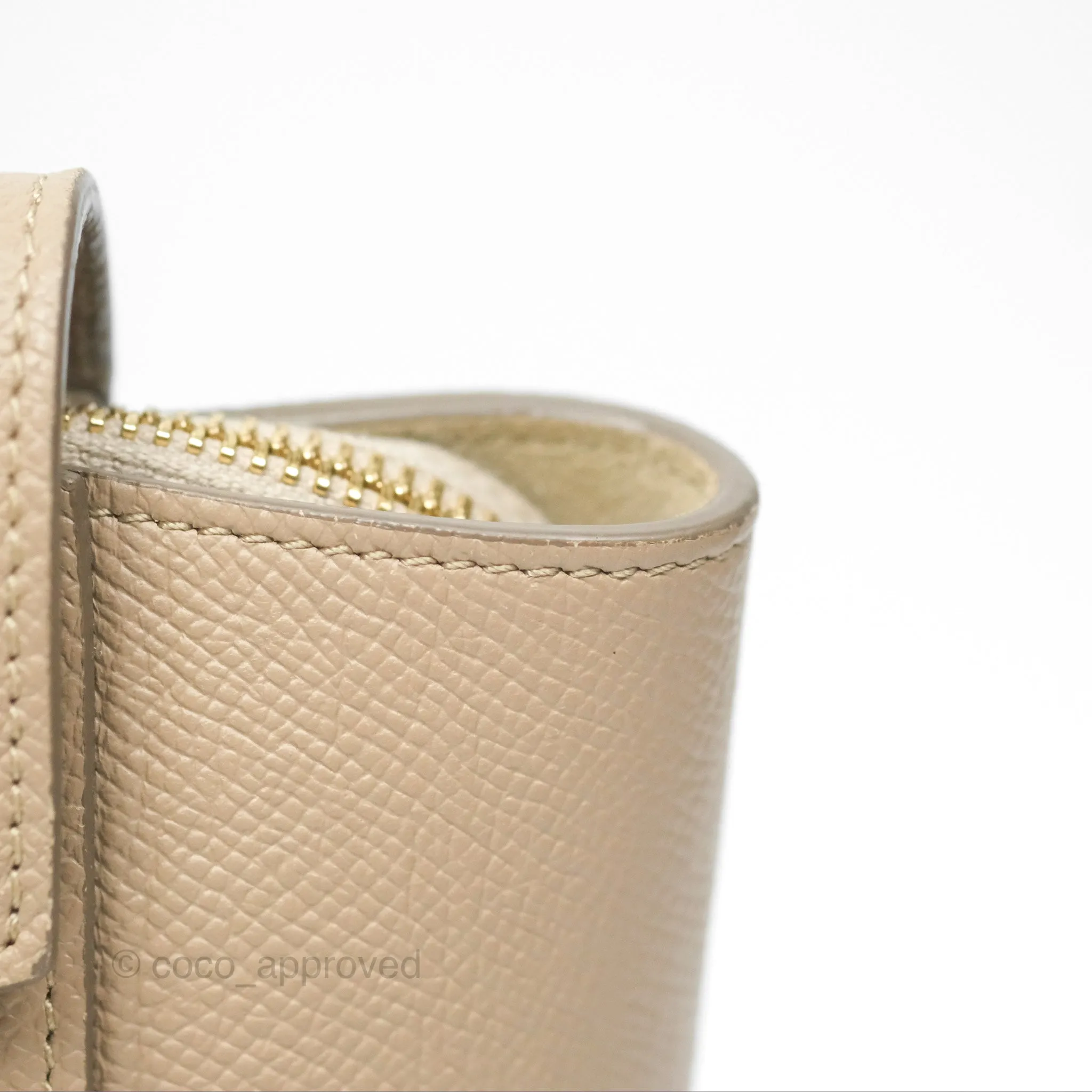 Celine Nano Belt Bag Light Taupe Grained Calfskin Gold Hardware
