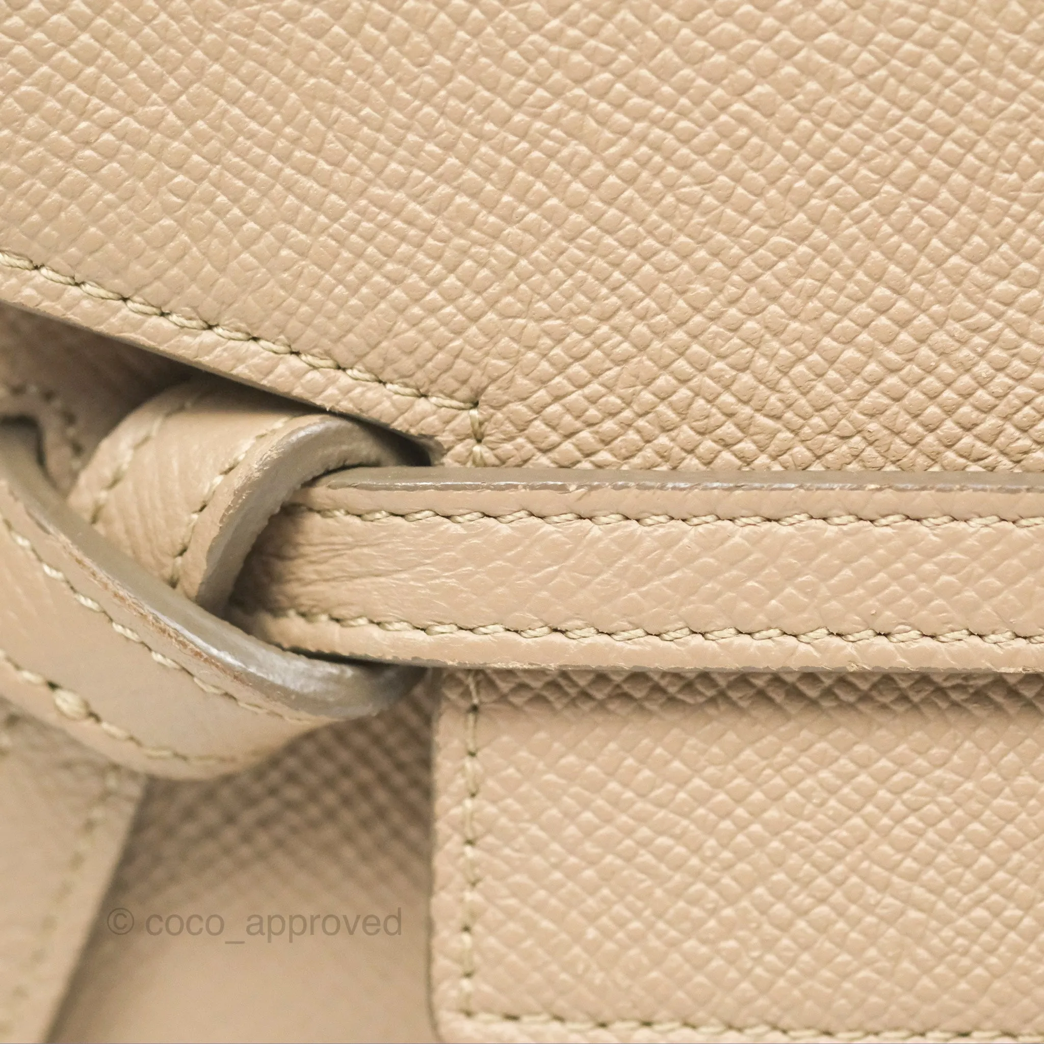 Celine Nano Belt Bag Light Taupe Grained Calfskin Gold Hardware