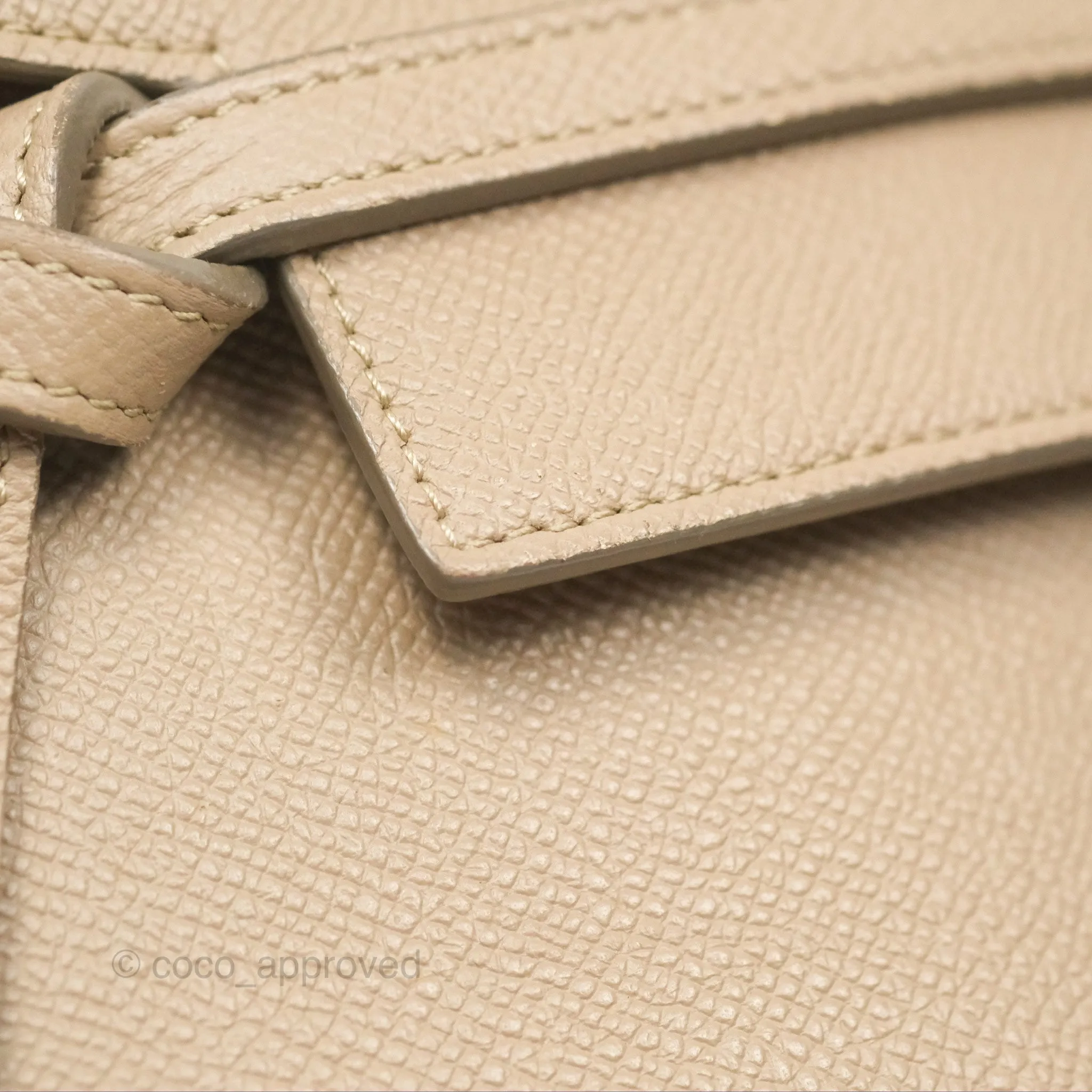 Celine Nano Belt Bag Light Taupe Grained Calfskin Gold Hardware