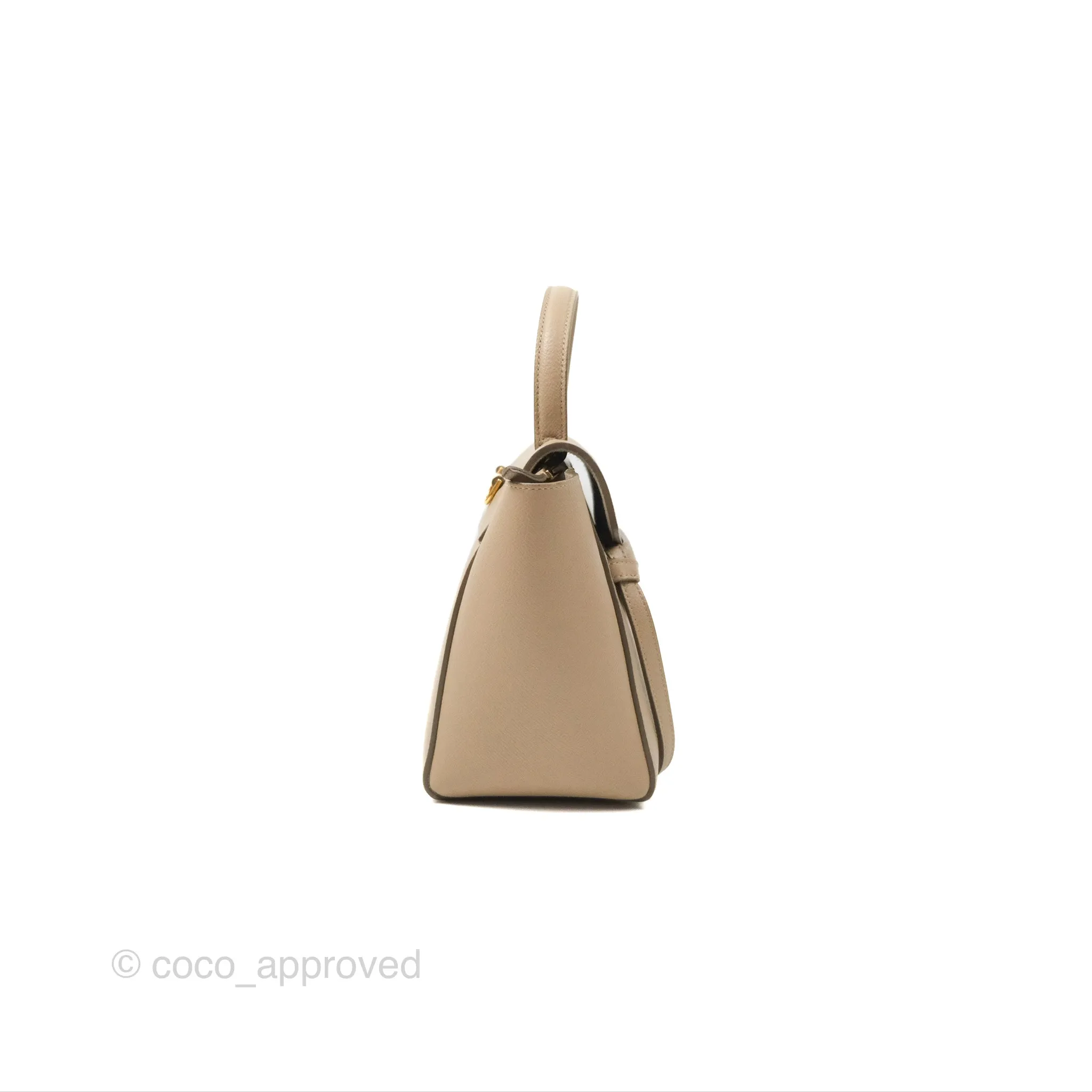 Celine Nano Belt Bag Light Taupe Grained Calfskin Gold Hardware