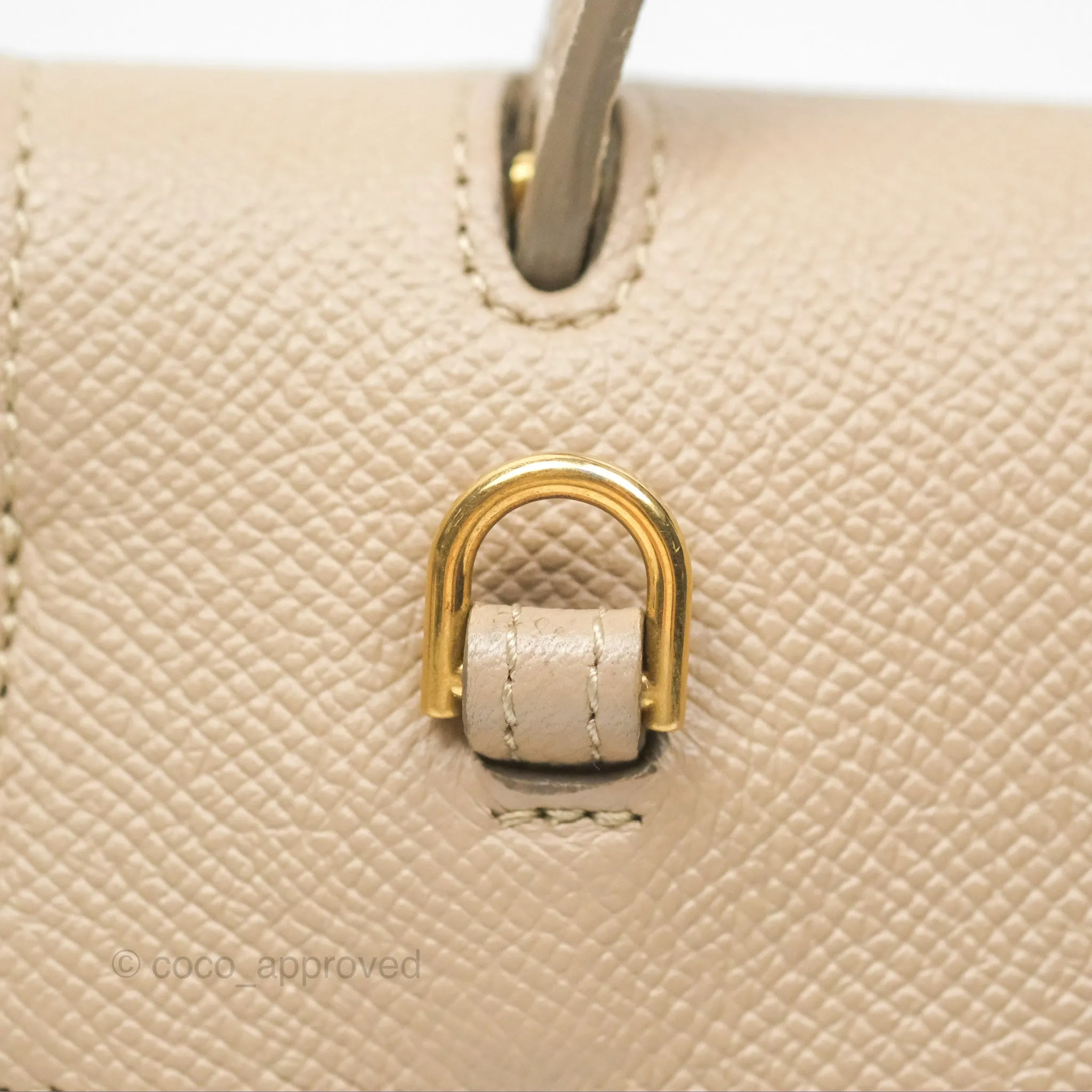 Celine Nano Belt Bag Light Taupe Grained Calfskin Gold Hardware