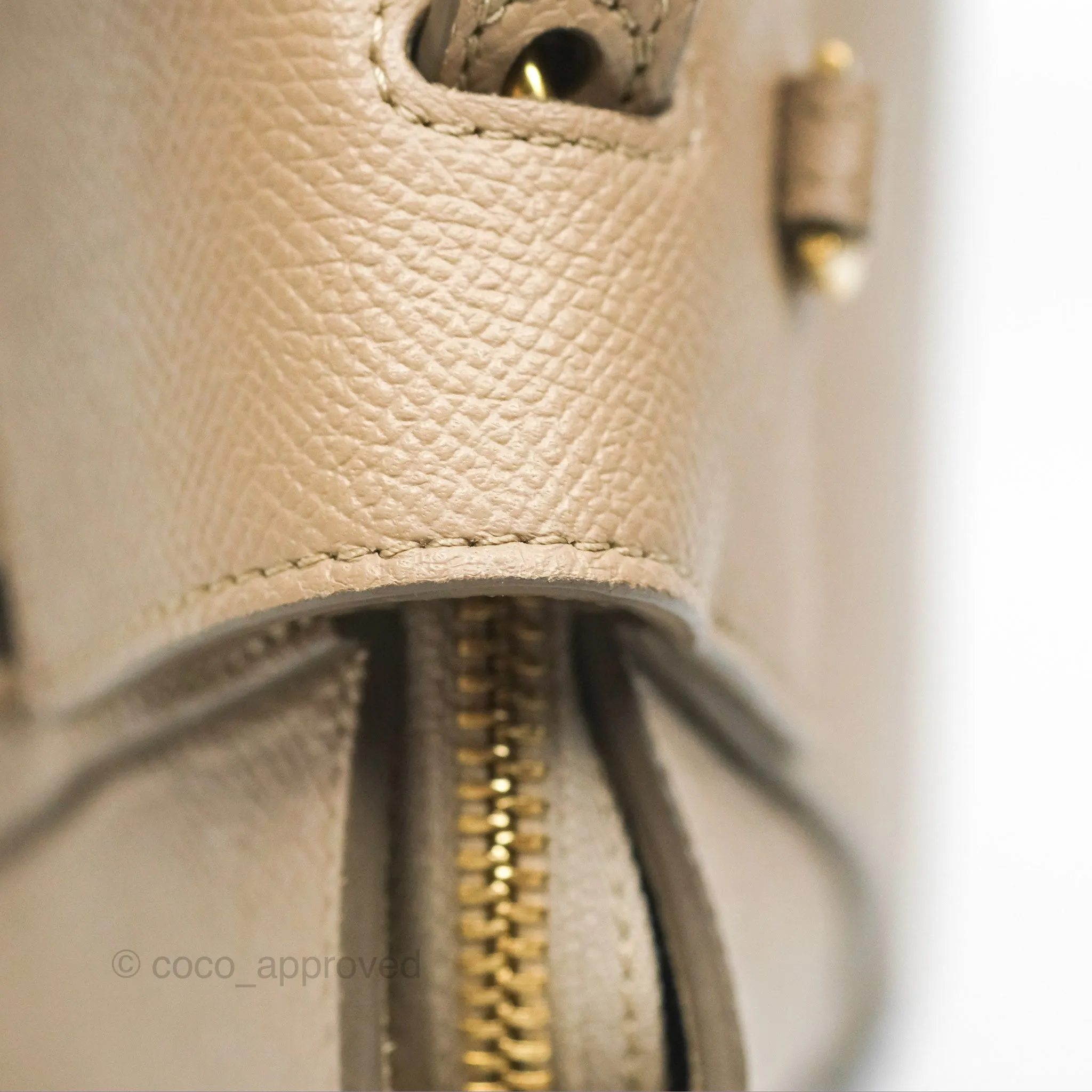 Celine Nano Belt Bag Light Taupe Grained Calfskin Gold Hardware