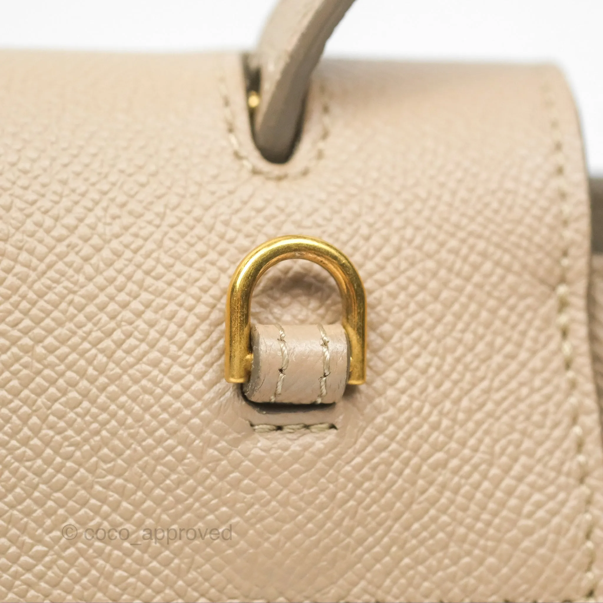Celine Nano Belt Bag Light Taupe Grained Calfskin Gold Hardware