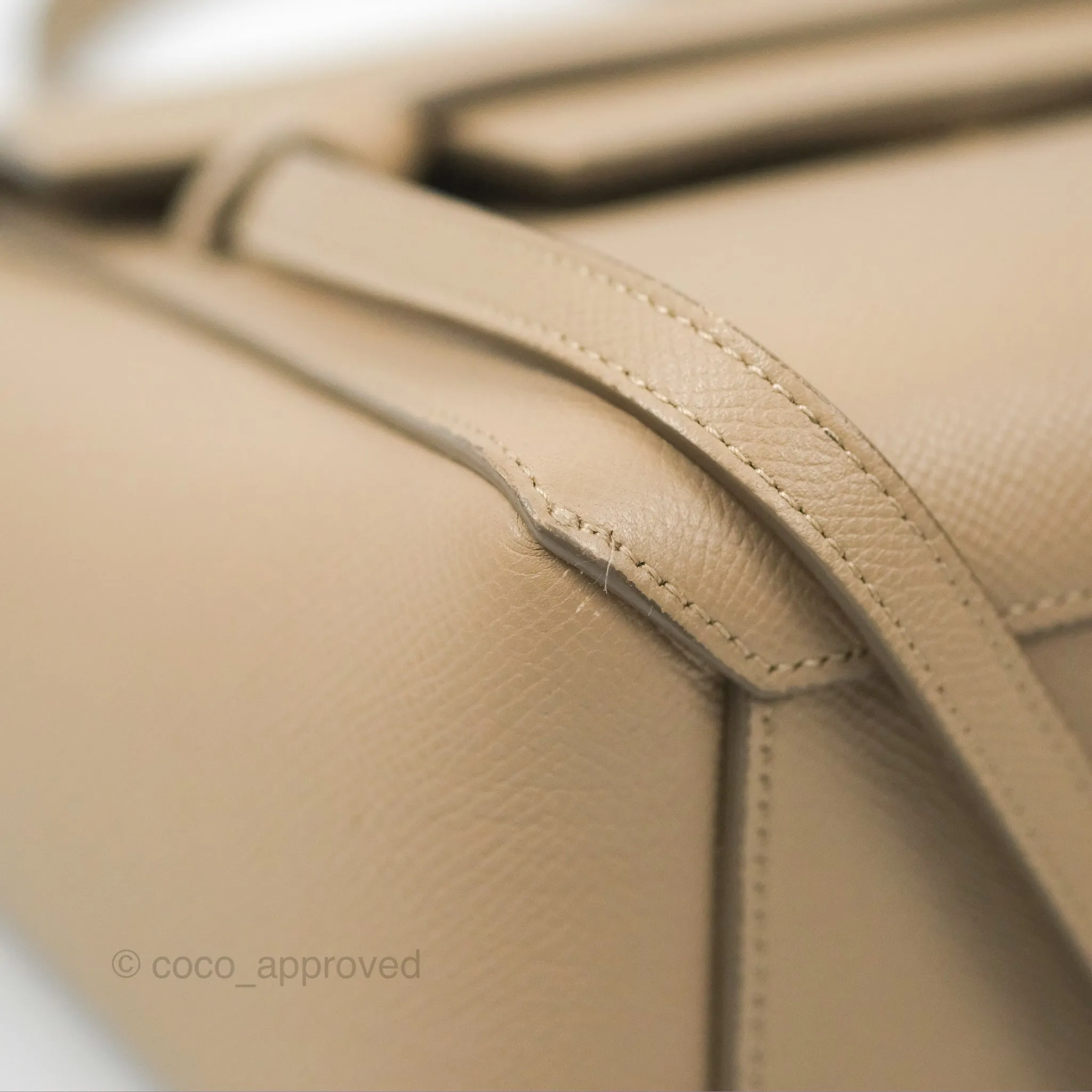 Celine Nano Belt Bag Light Taupe Grained Calfskin Gold Hardware