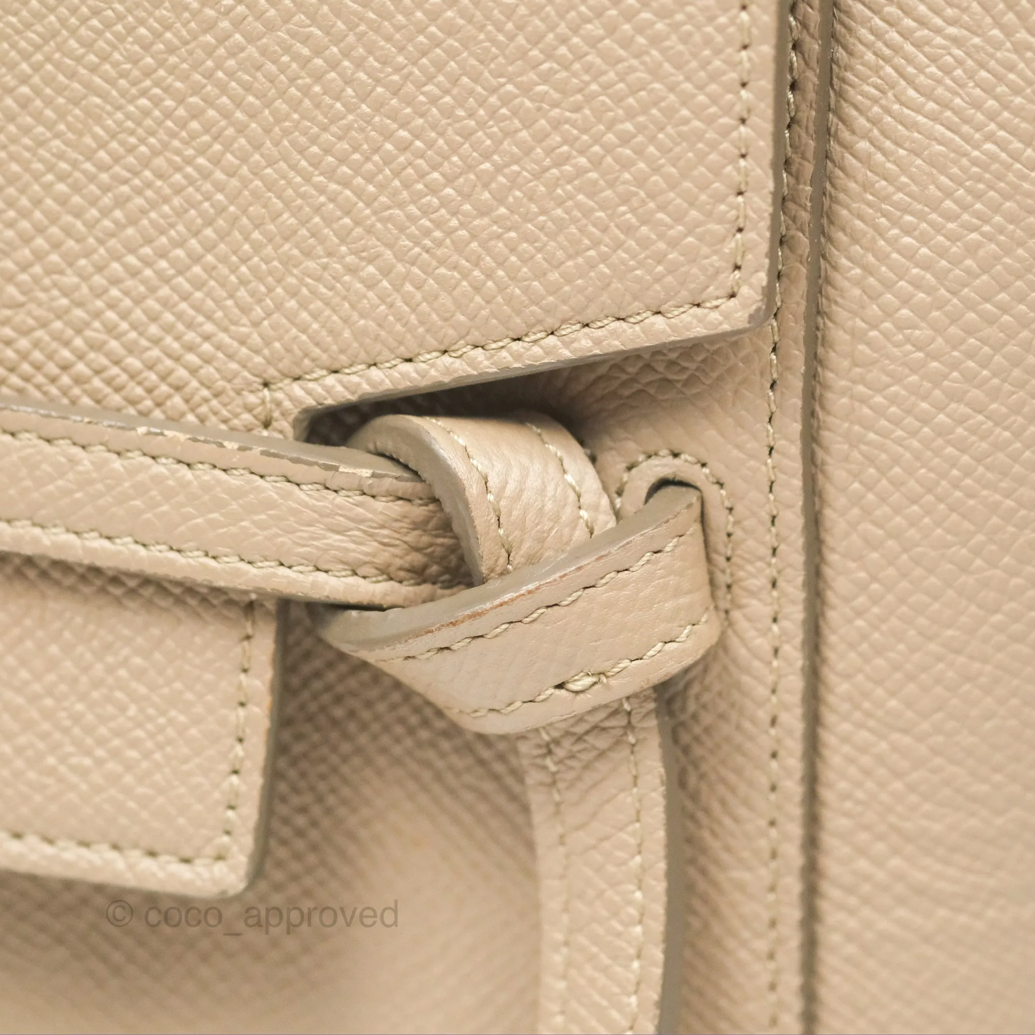 Celine Nano Belt Bag Light Taupe Grained Calfskin Gold Hardware
