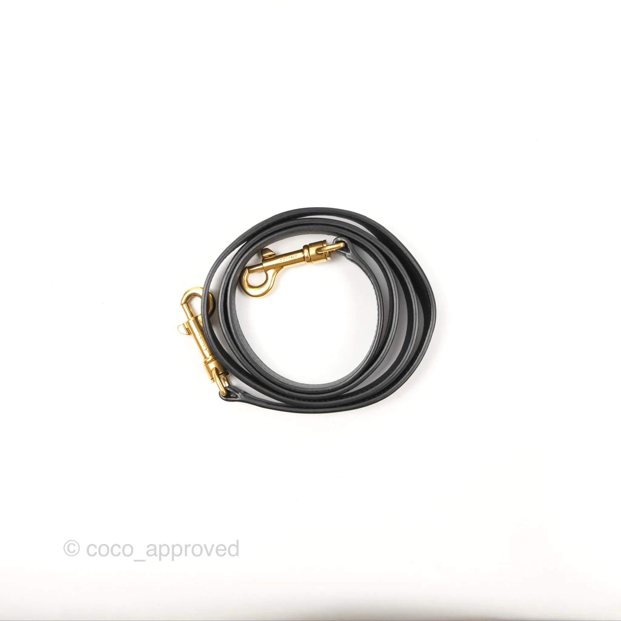 Celine Nano Luggage Bag Black Gold Hardware