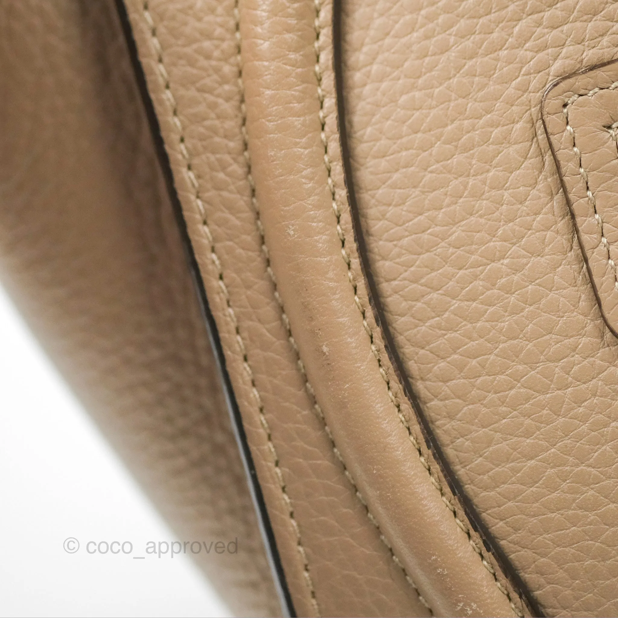Celine Nano Luggage Bag Dune Drummed Calfskin