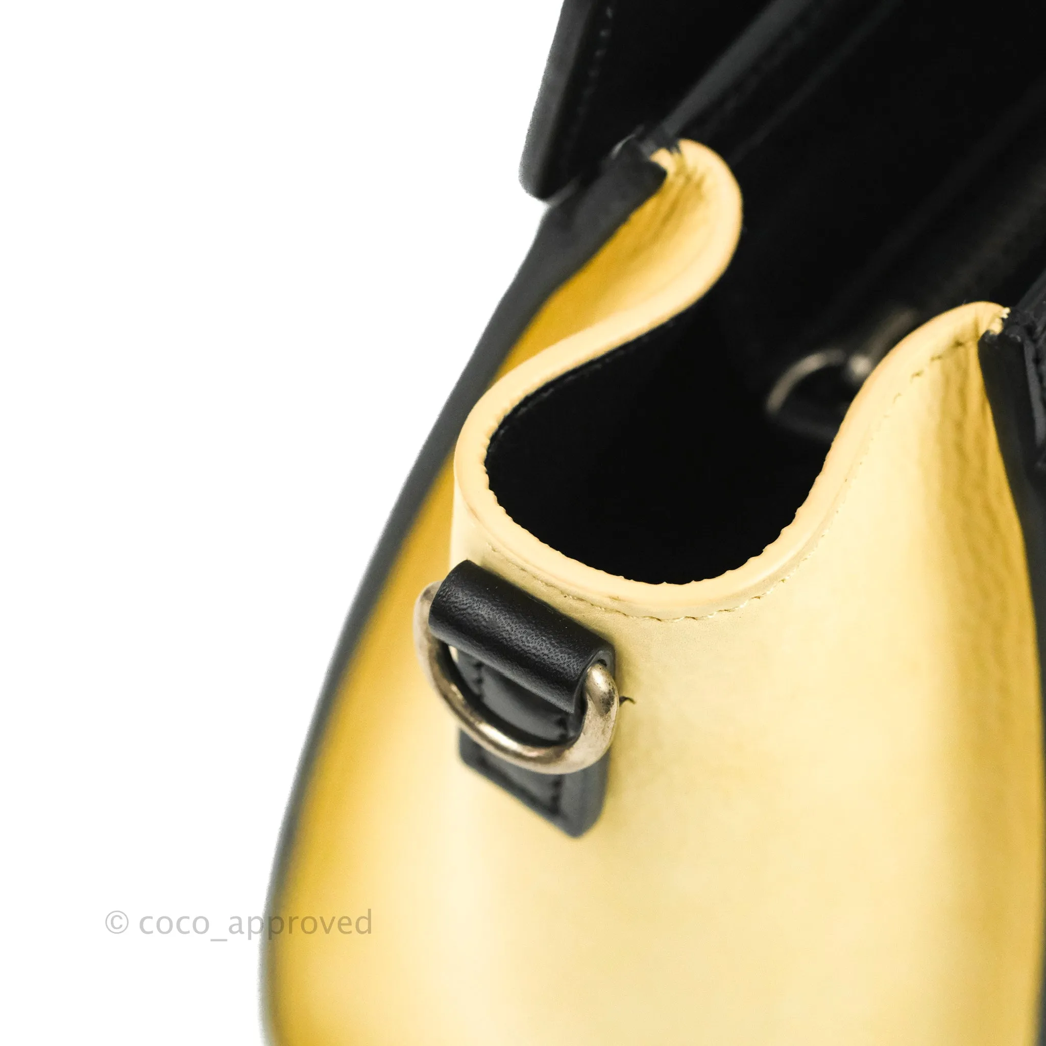 Celine Nano Luggage Bag Tricolour Light Beige/White/Black Grained Calfskin
