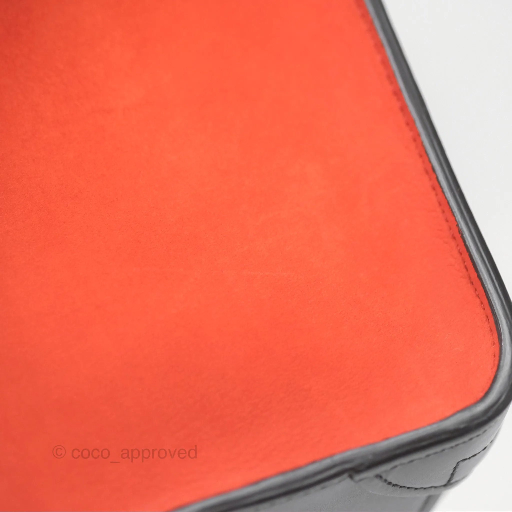 Celine Nano Luggage Grained Calfskin Gold Hardware Orange/Black/Beige