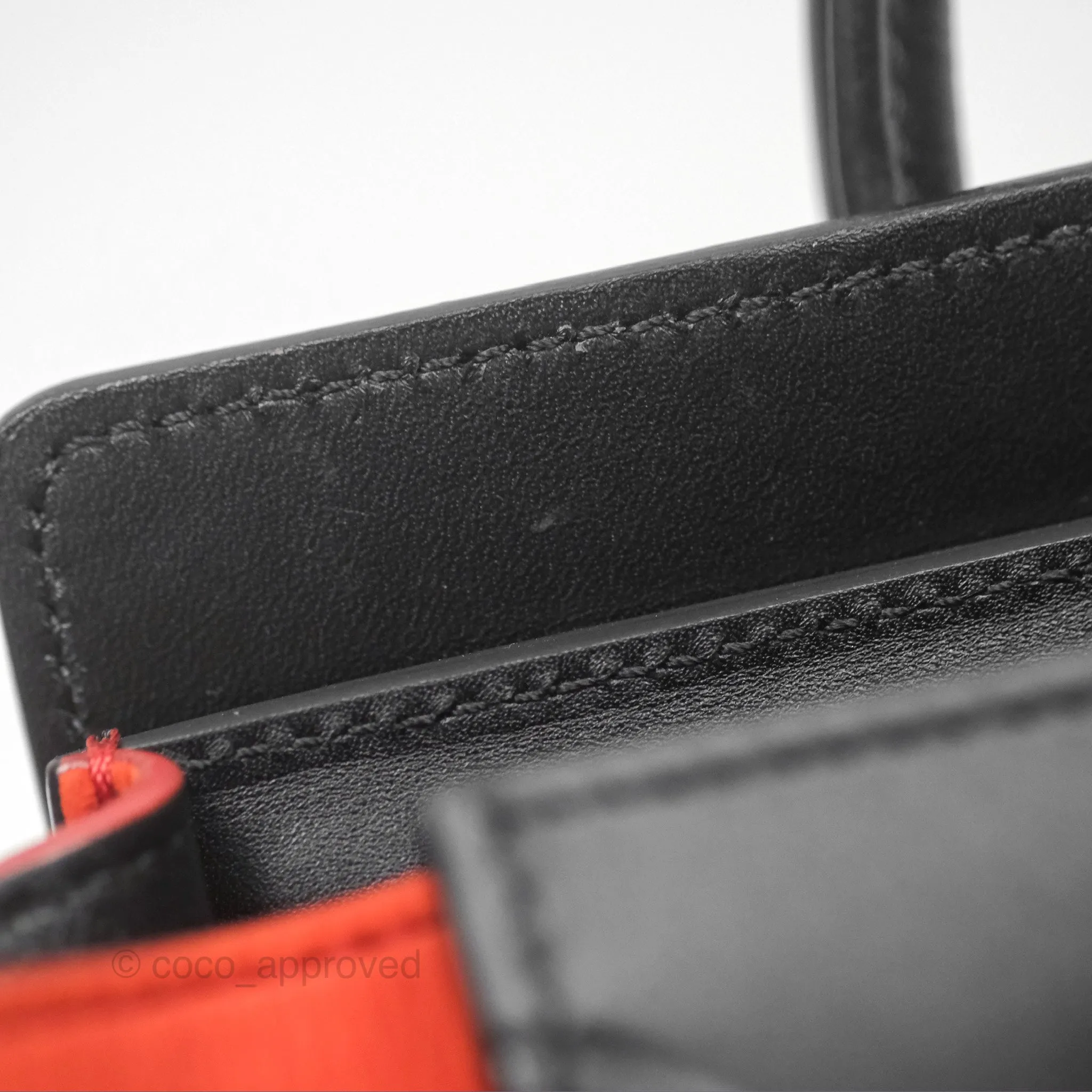 Celine Nano Luggage Grained Calfskin Gold Hardware Orange/Black/Beige