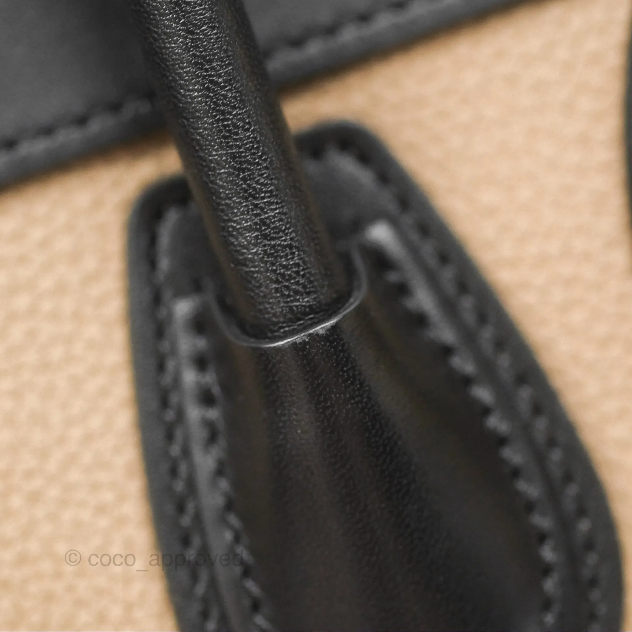 Celine Nano Luggage Grained Calfskin Gold Hardware Orange/Black/Beige