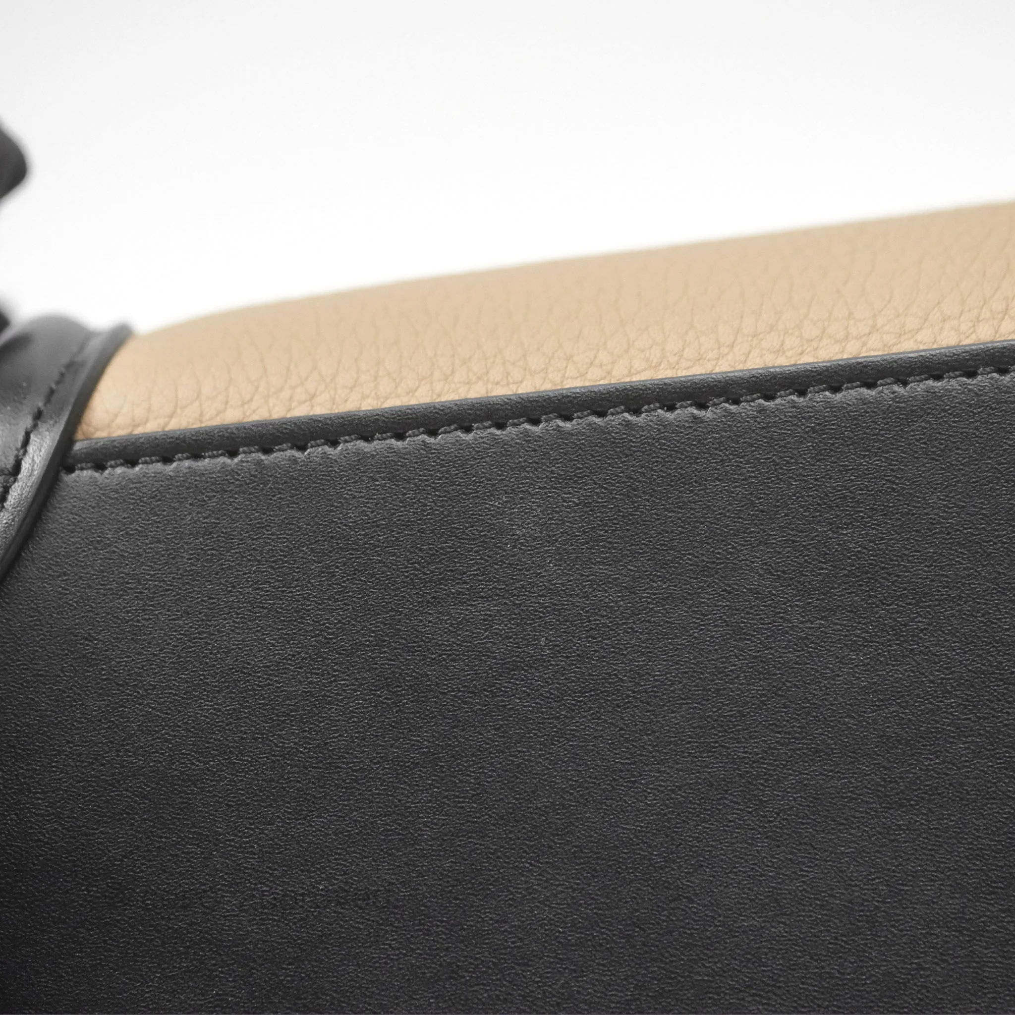 Celine Nano Luggage Grained Calfskin Gold Hardware Orange/Black/Beige