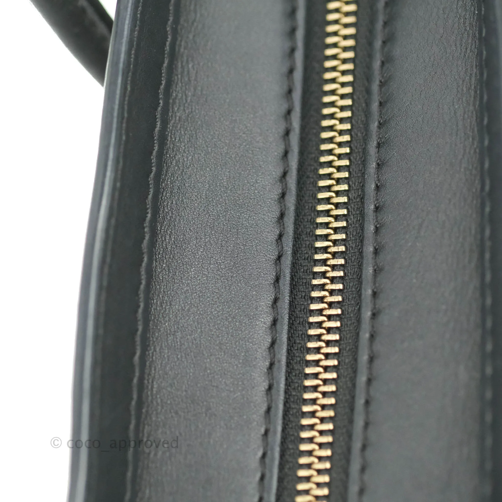 Celine Nano Luggage Grained Calfskin Gold Hardware White/Black/Beige