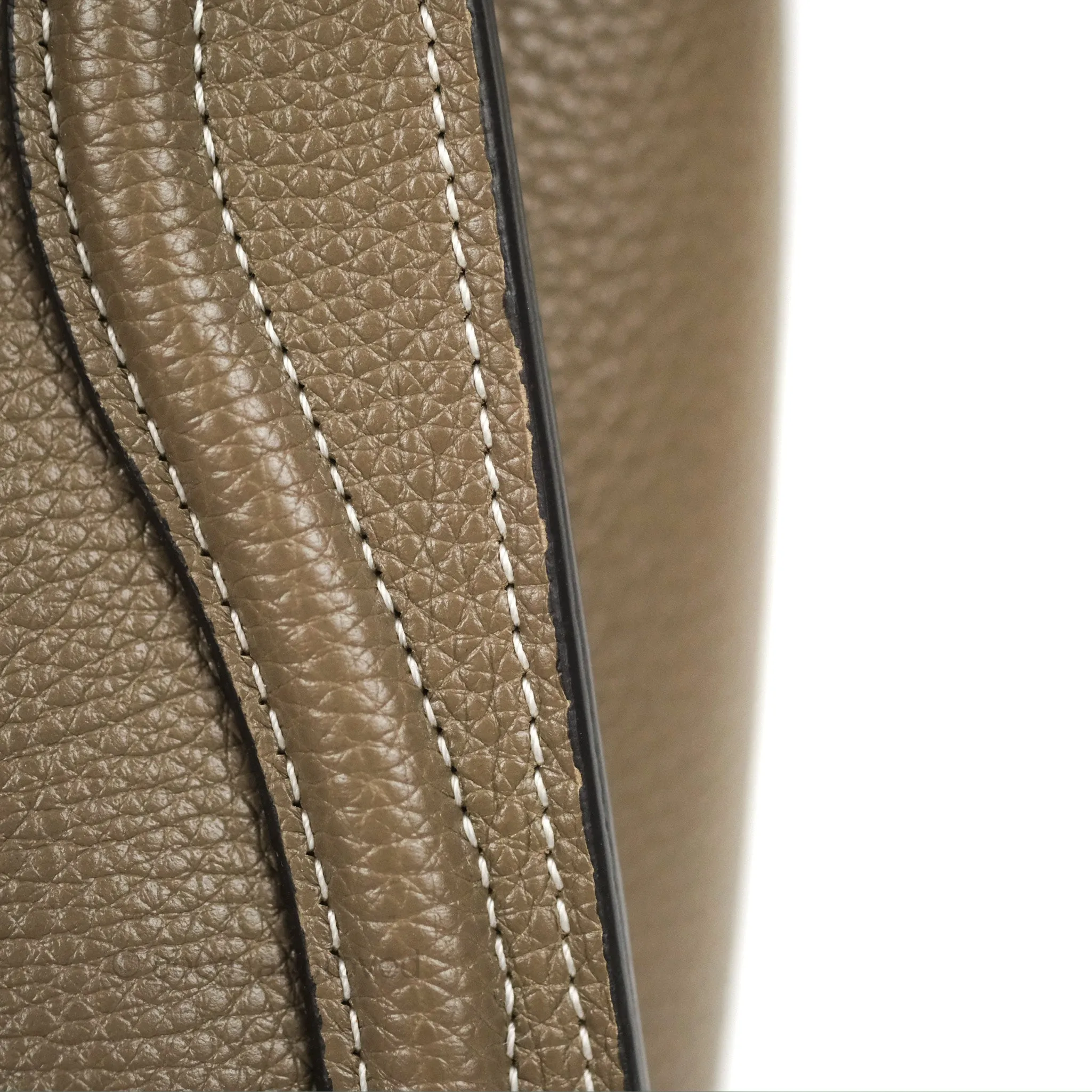 Celine Nano Luggage in Souris Drummed Calfskin