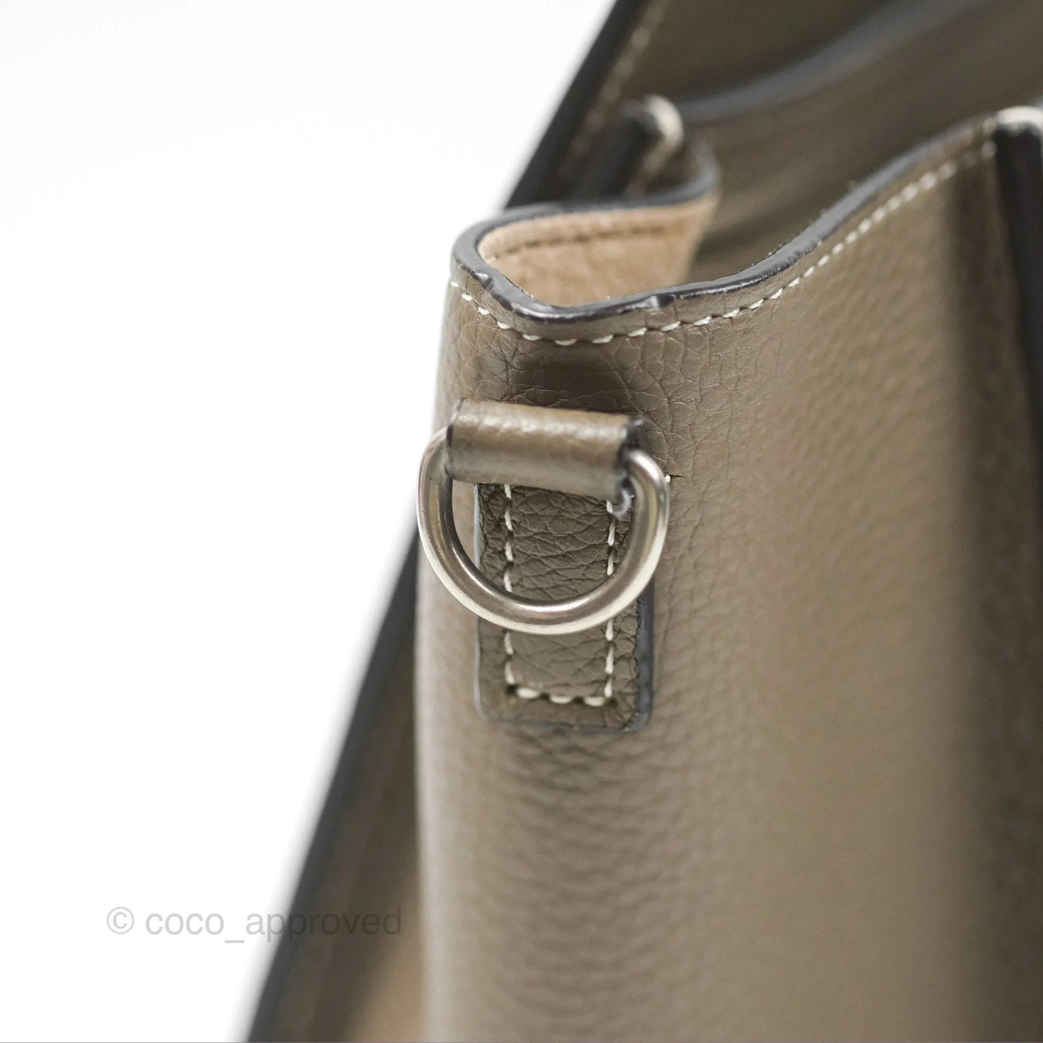 Celine Nano Luggage in Souris Drummed Calfskin