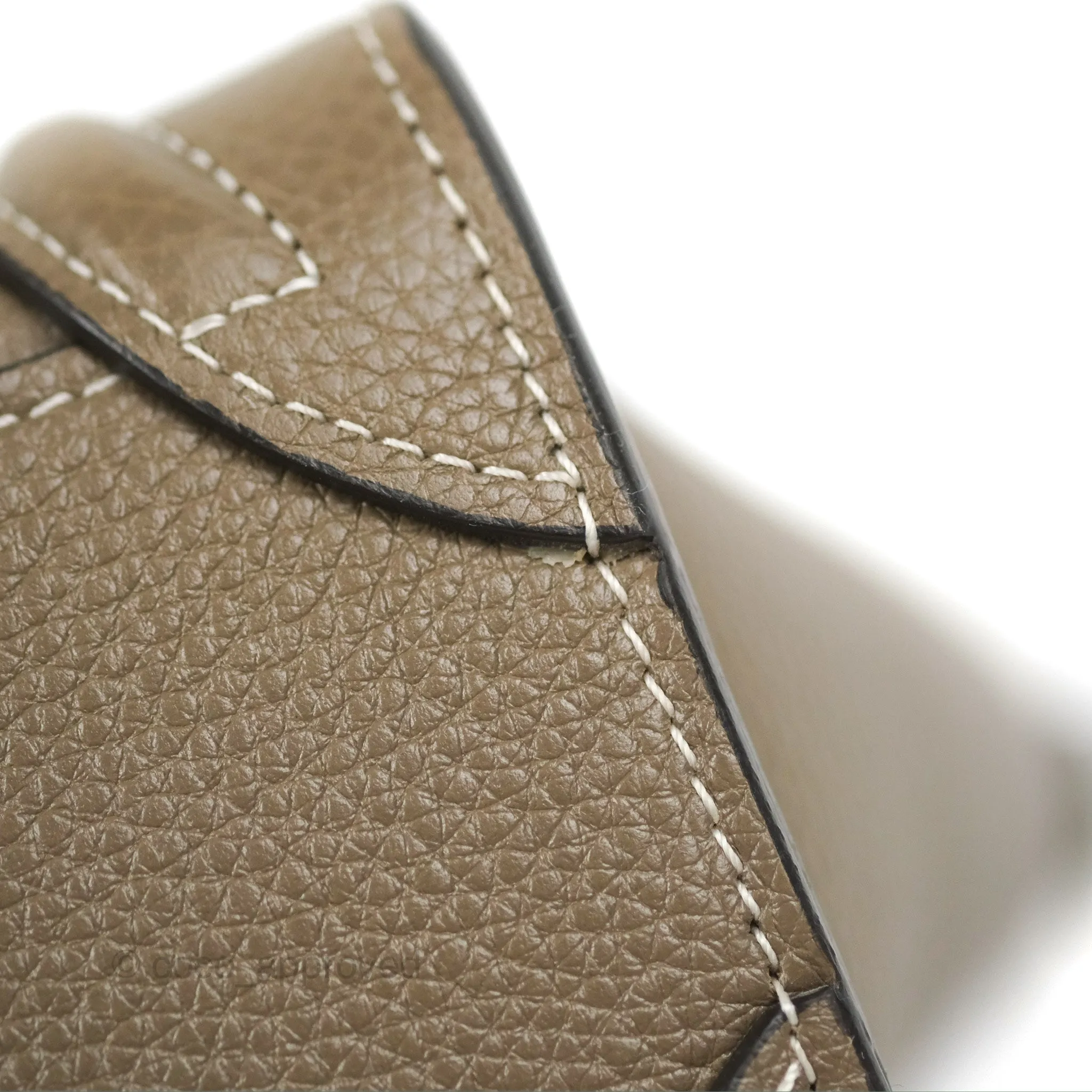 Celine Nano Luggage in Souris Drummed Calfskin