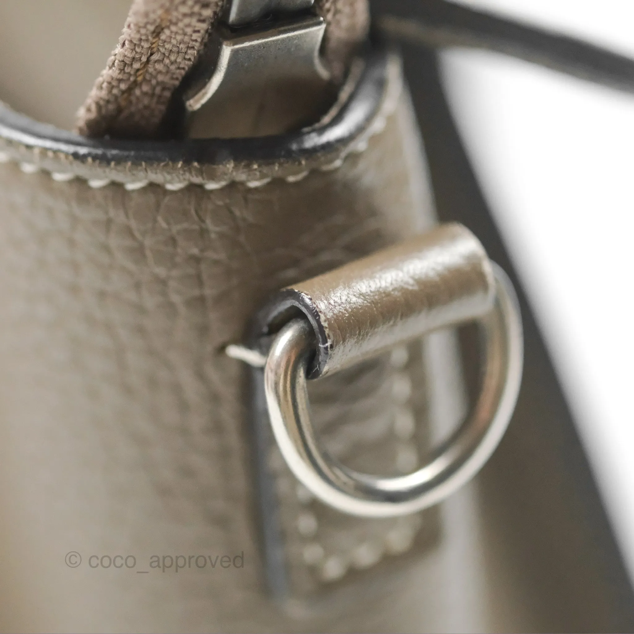 Celine Nano Luggage in Souris Drummed Calfskin
