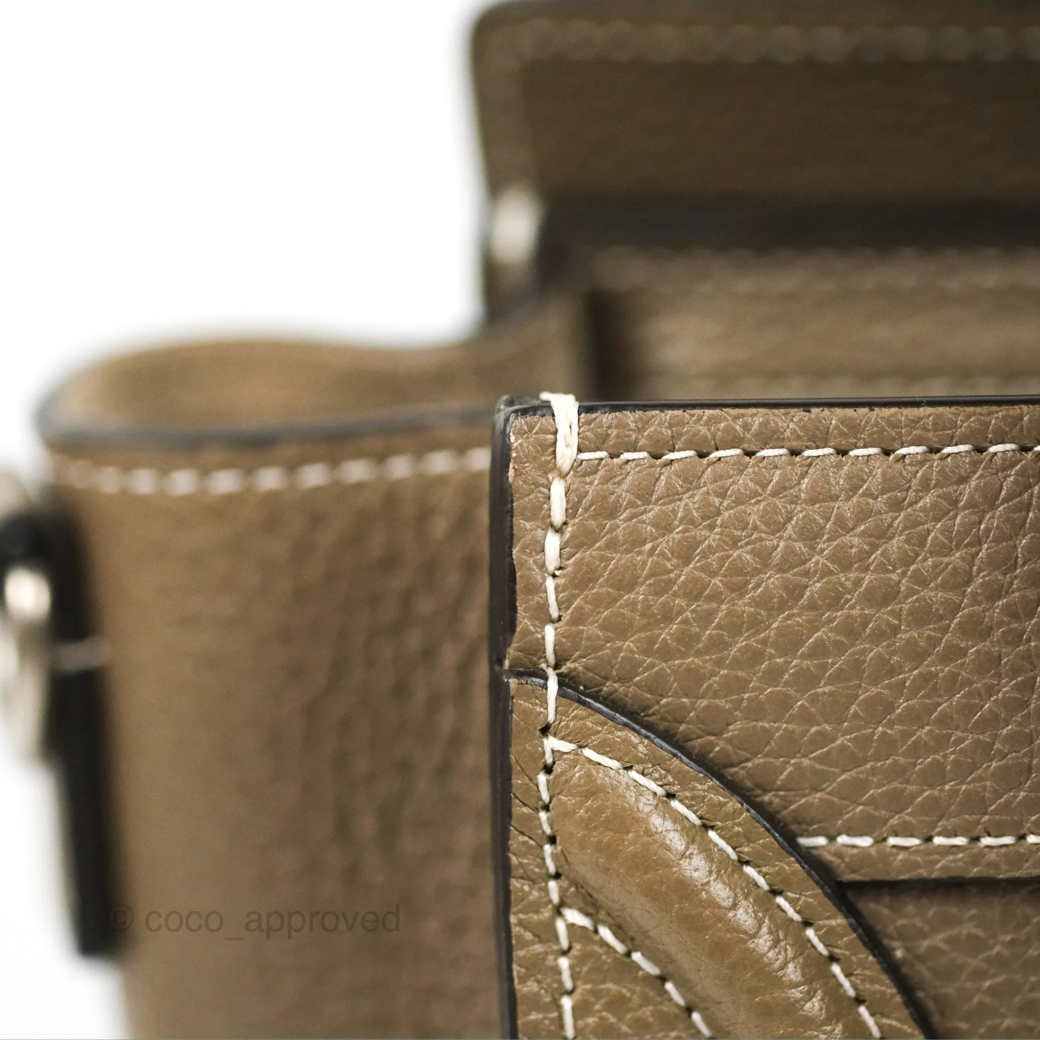 Celine Nano Luggage in Souris Drummed Calfskin
