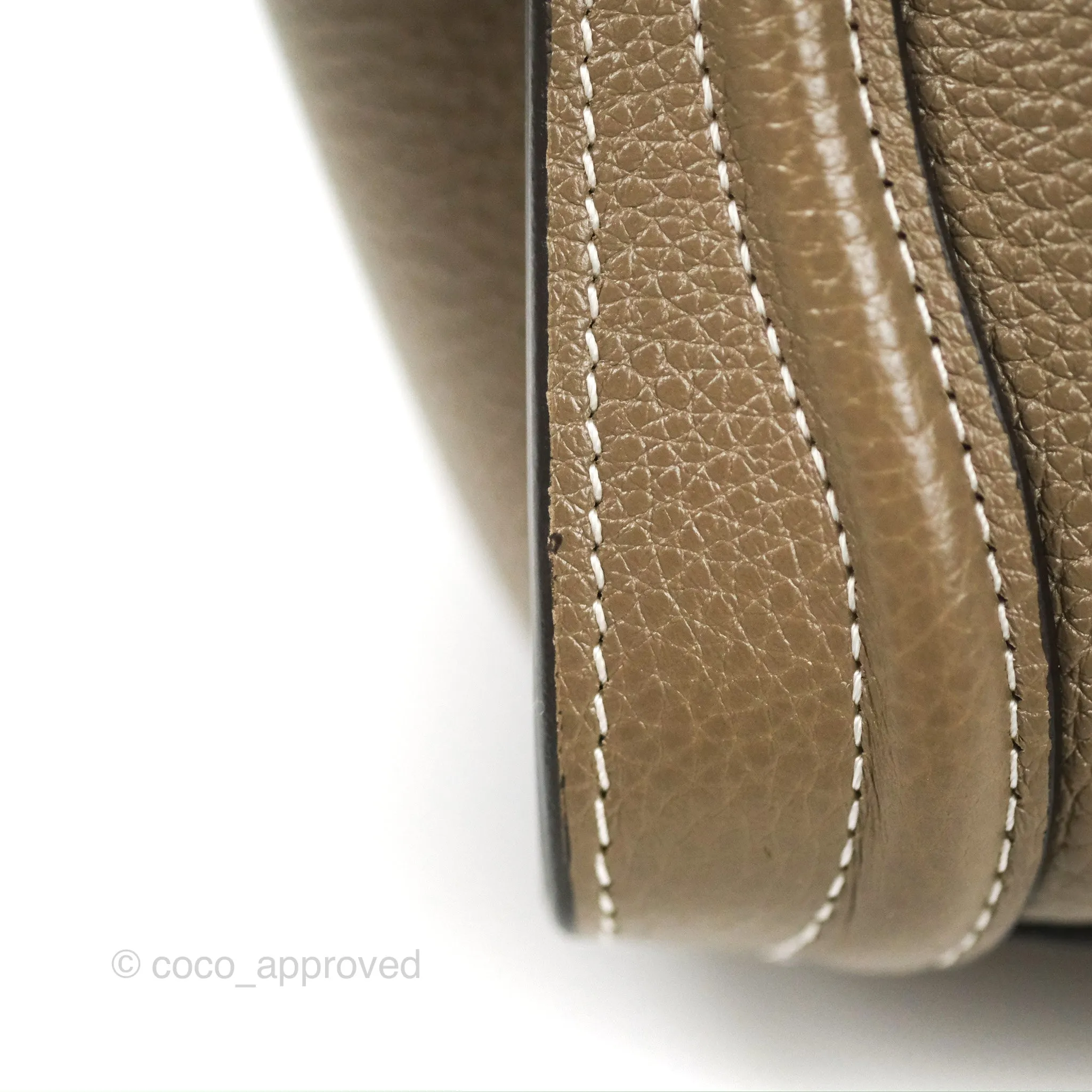 Celine Nano Luggage in Souris Drummed Calfskin