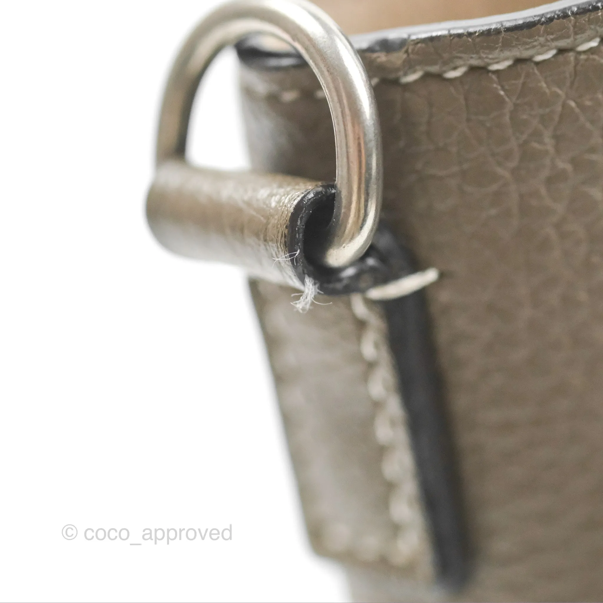 Celine Nano Luggage in Souris Drummed Calfskin