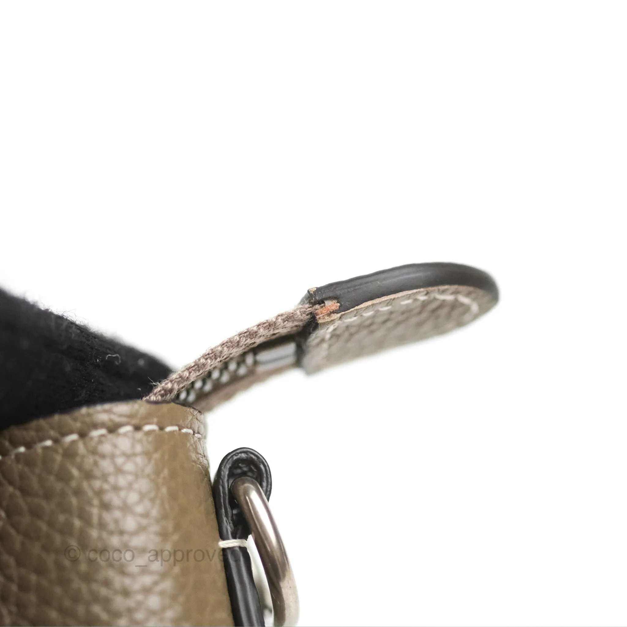 Celine Nano Luggage in Souris Drummed Calfskin